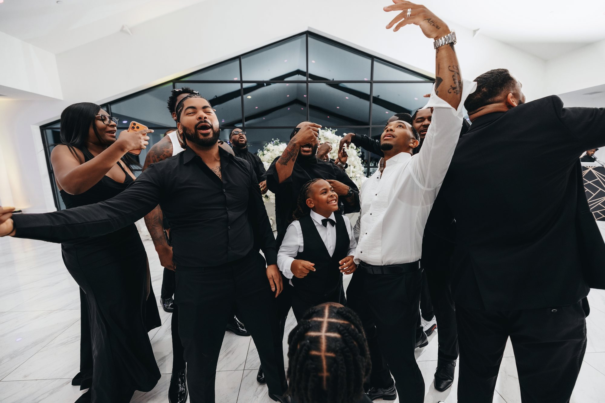 Amani + DJ Wedding photograph