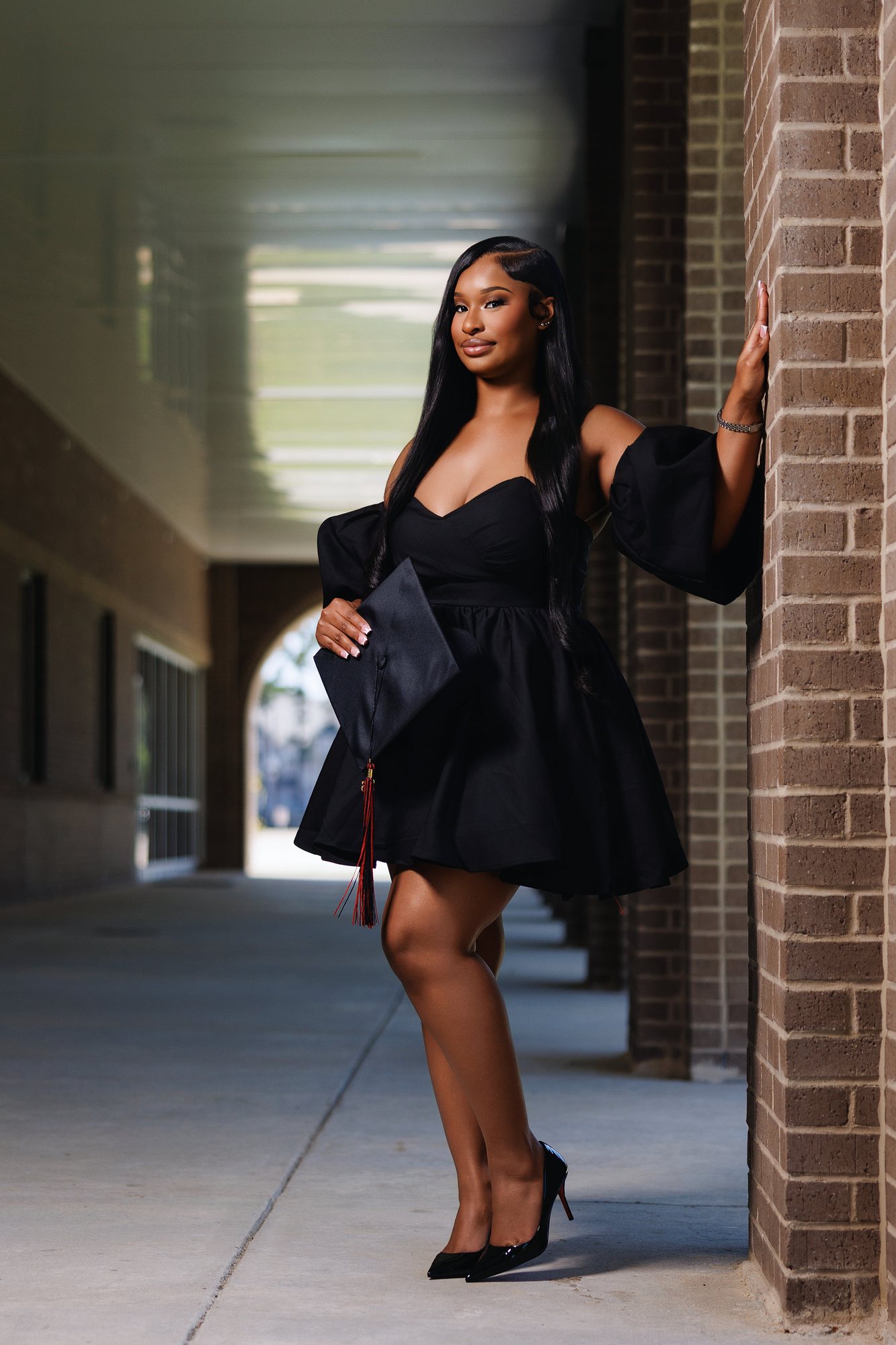 Ti'Ona Y. graduation session by Christian Paul Studios
