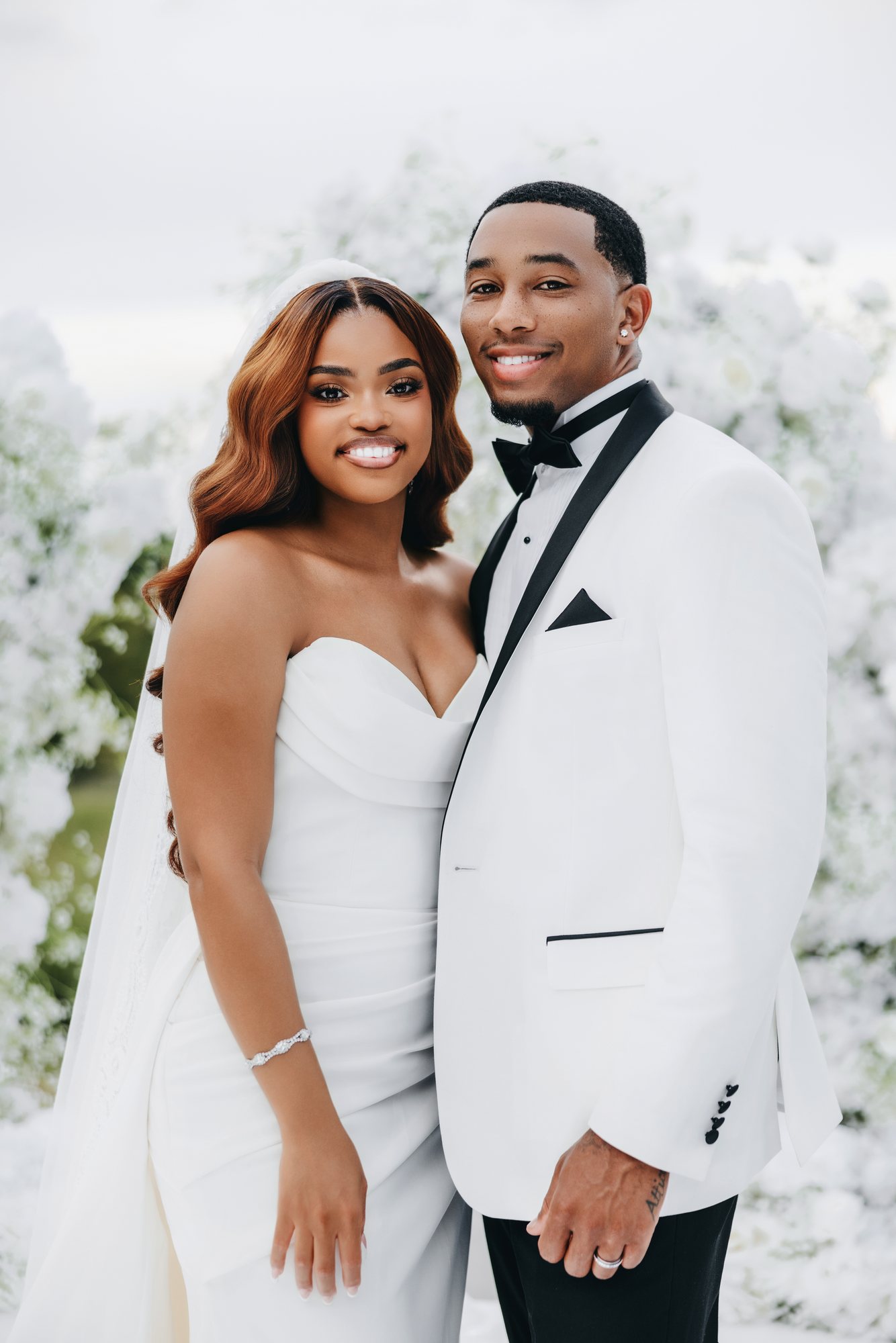 Amani + DJ Wedding photograph