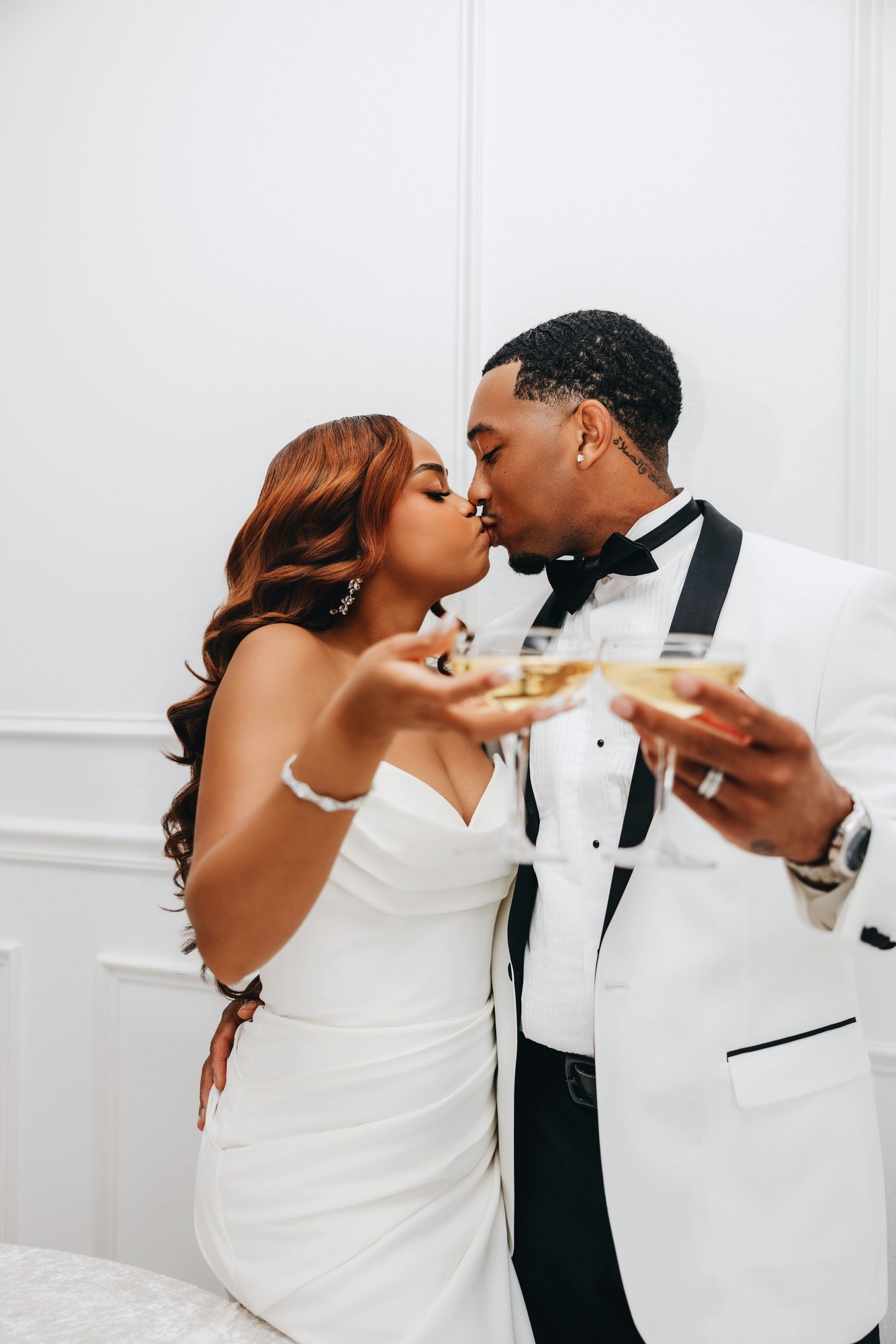 Amani + DJ Wedding photograph