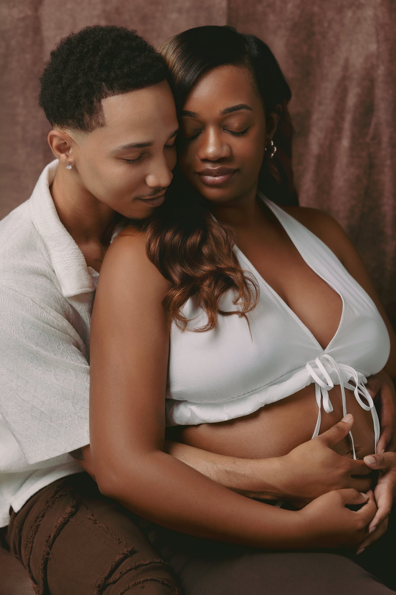 Deante + Carlos maternity session by Christian Paul Studios
