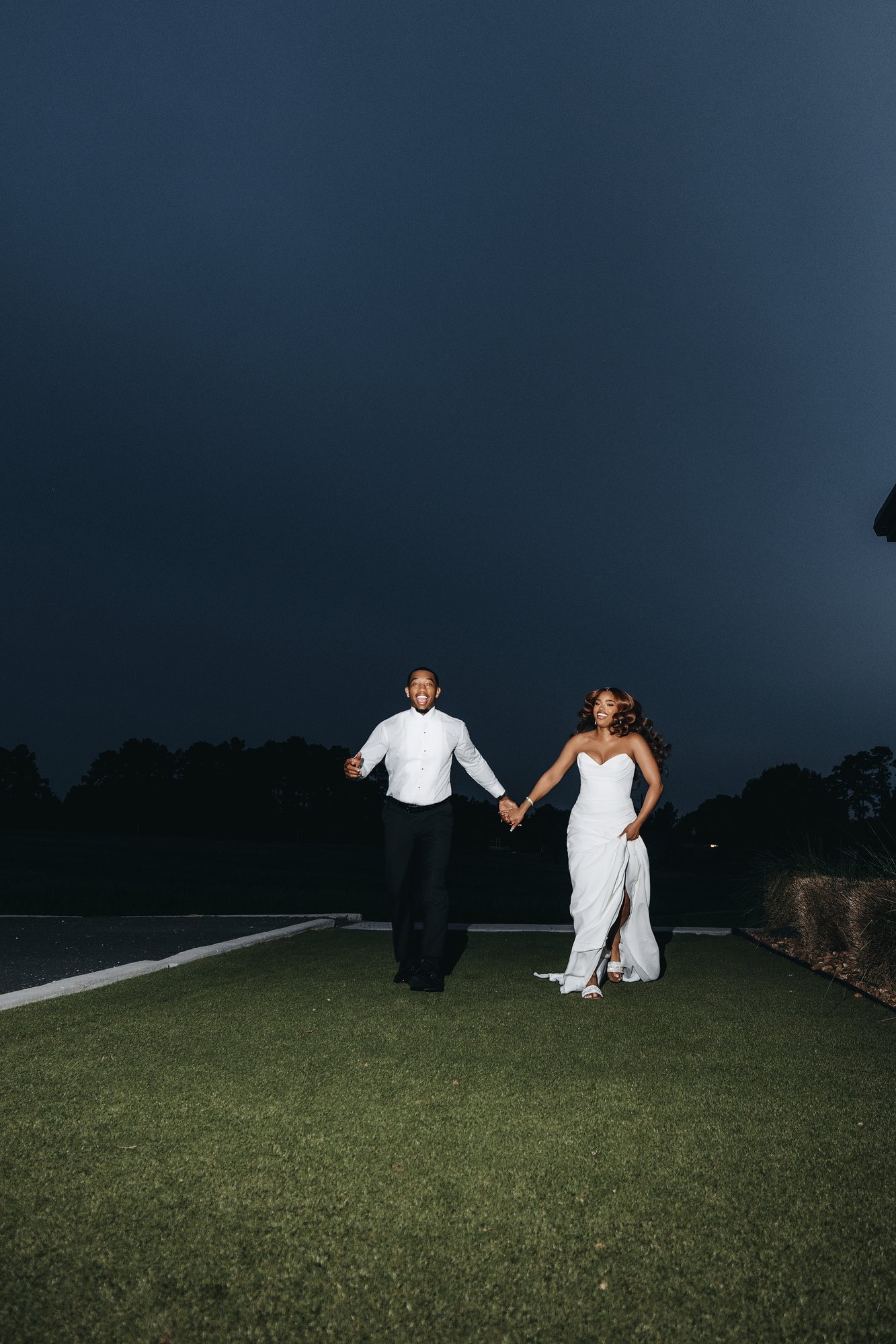 Amani + DJ Wedding photograph