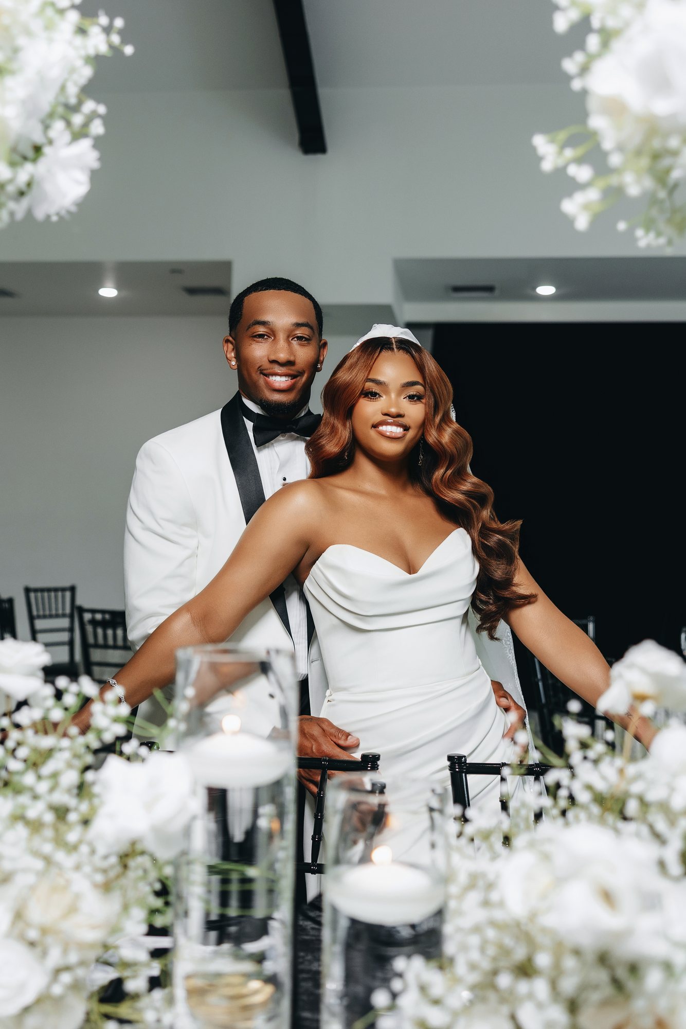 Amani + DJ Wedding portrait
