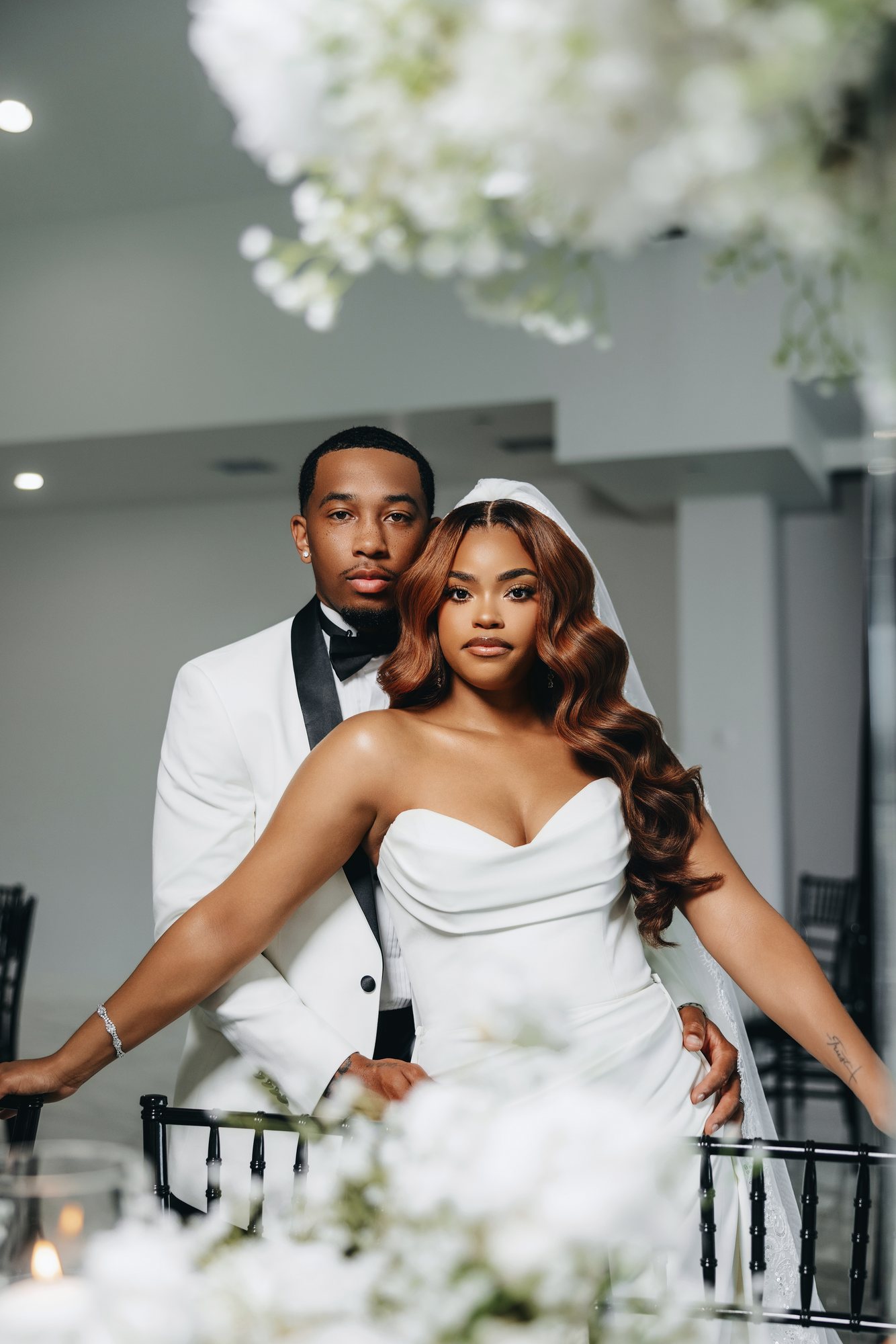 Amani + DJ Wedding photograph