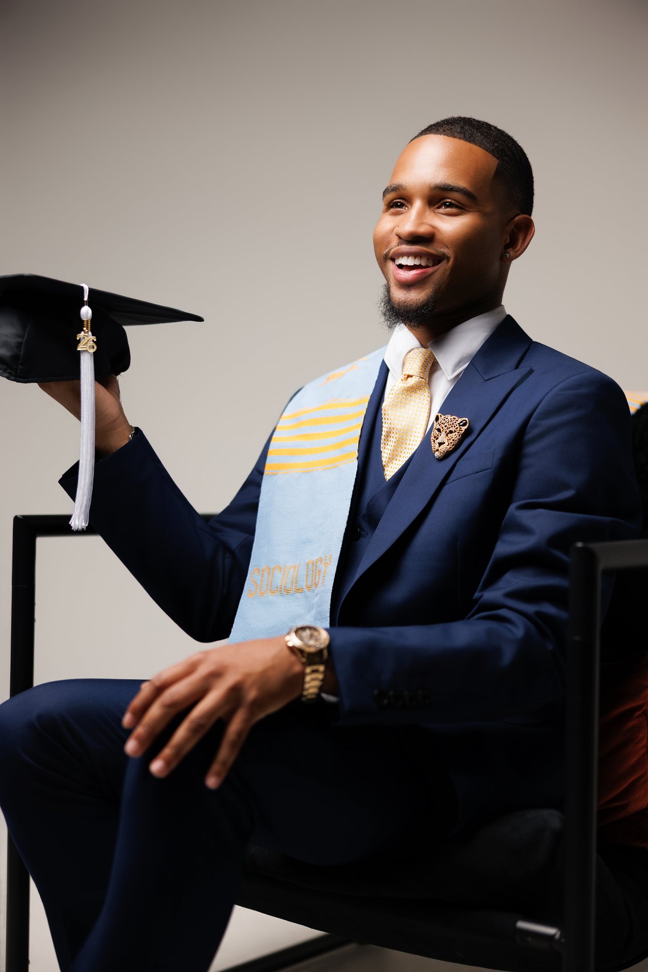 Vernell J. graduation session by Christian Paul Studios