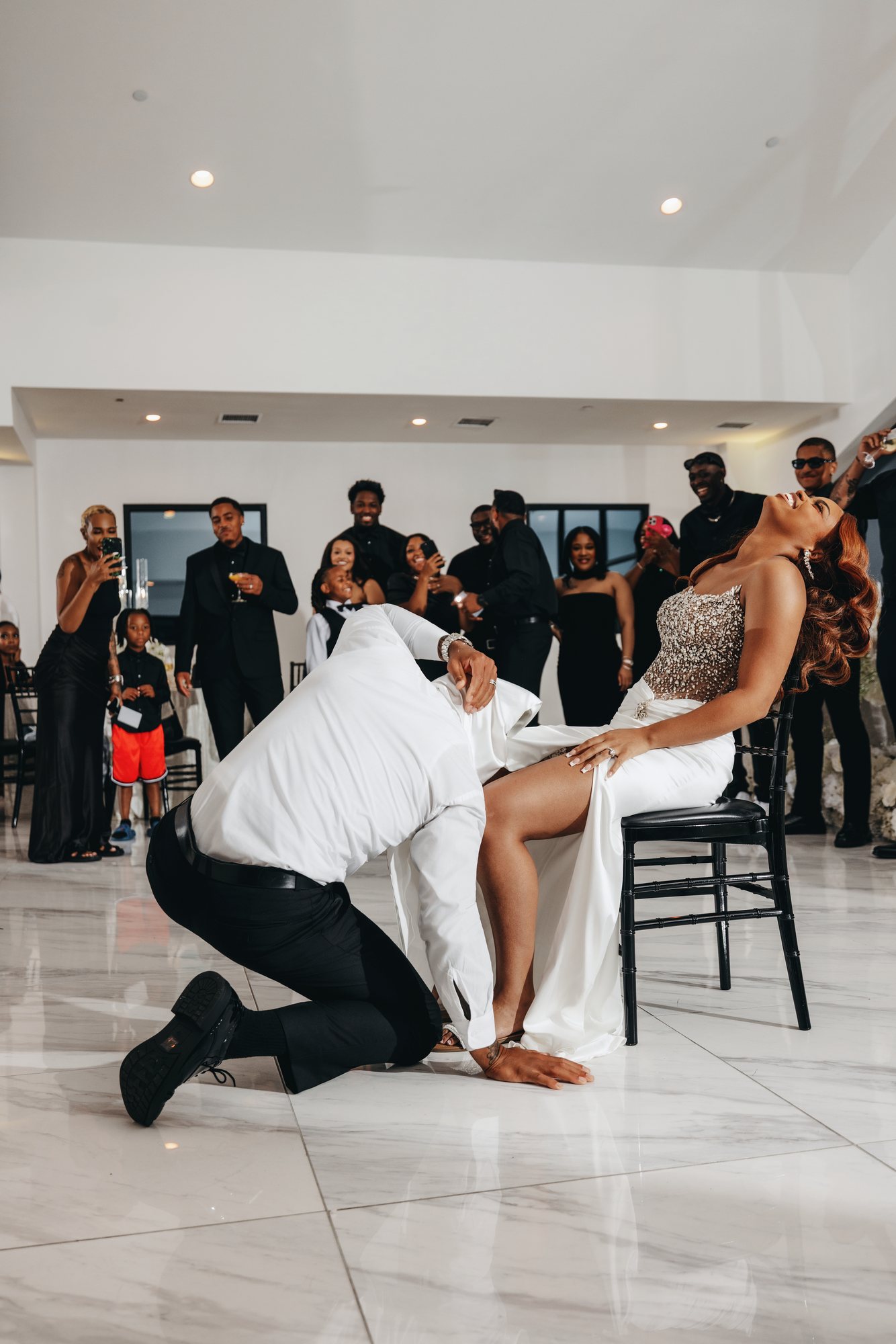 Amani + DJ Wedding photograph