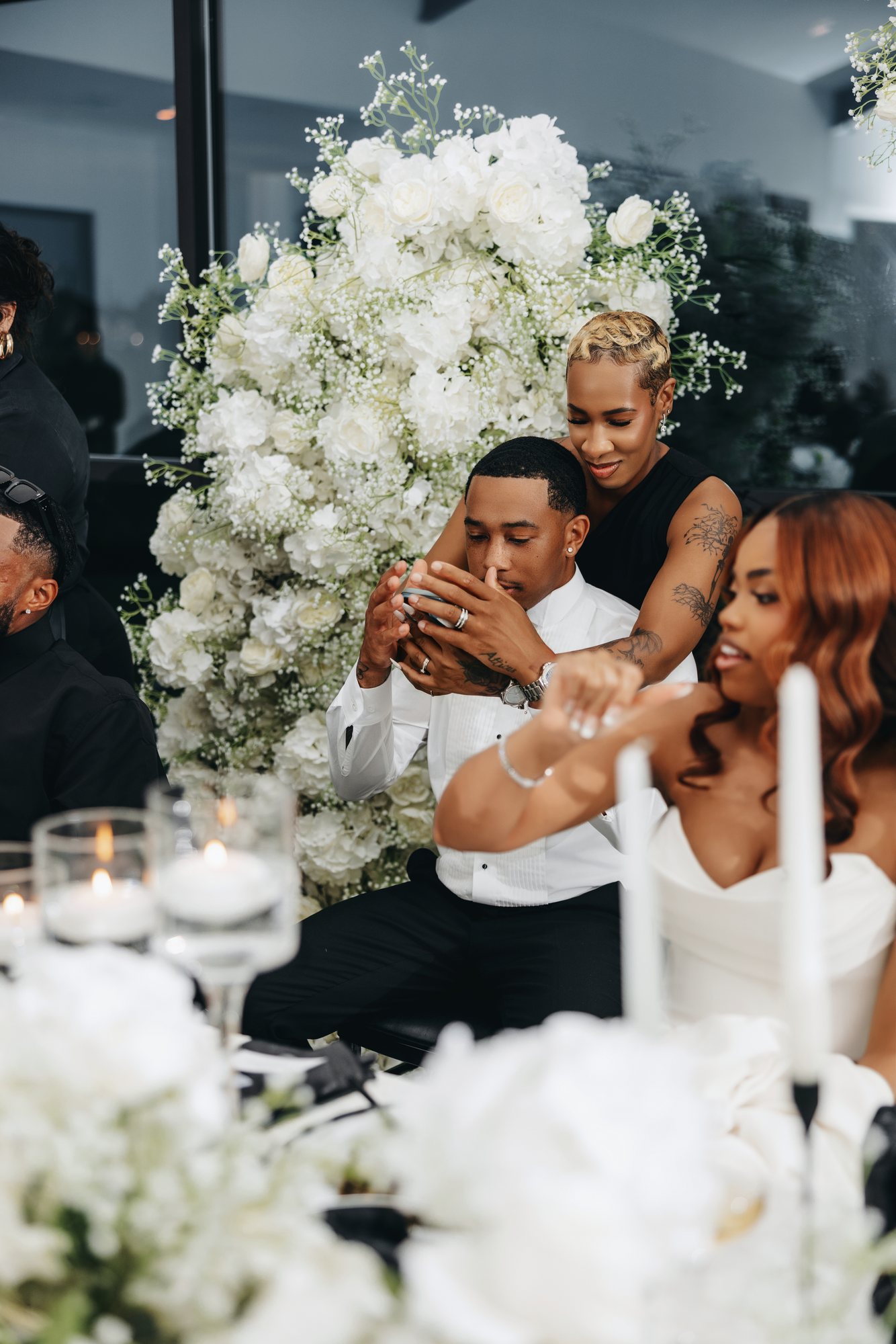 Amani + DJ Wedding photograph