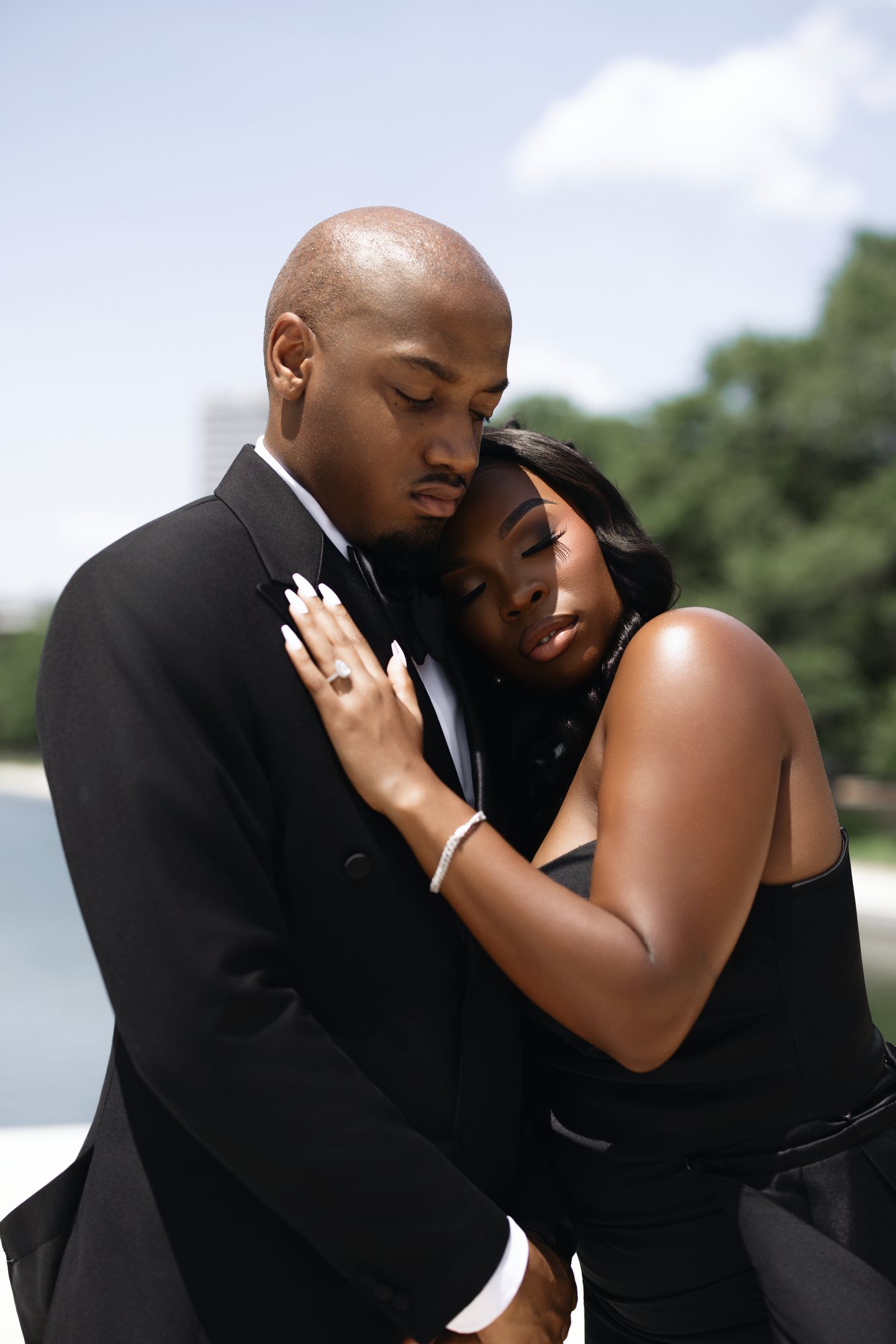 Darrian + Isiah engagement photograph