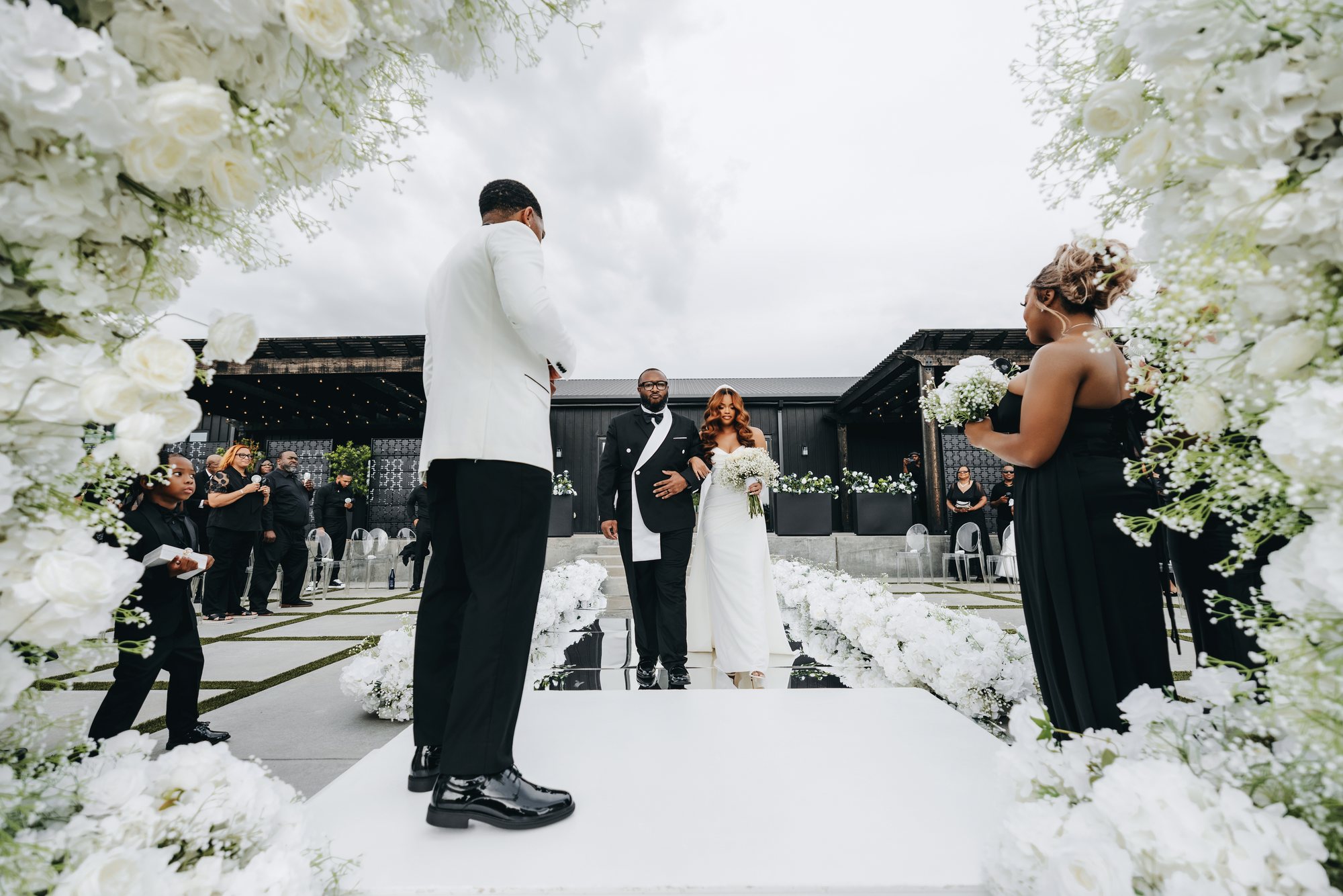 Amani + DJ Wedding photograph