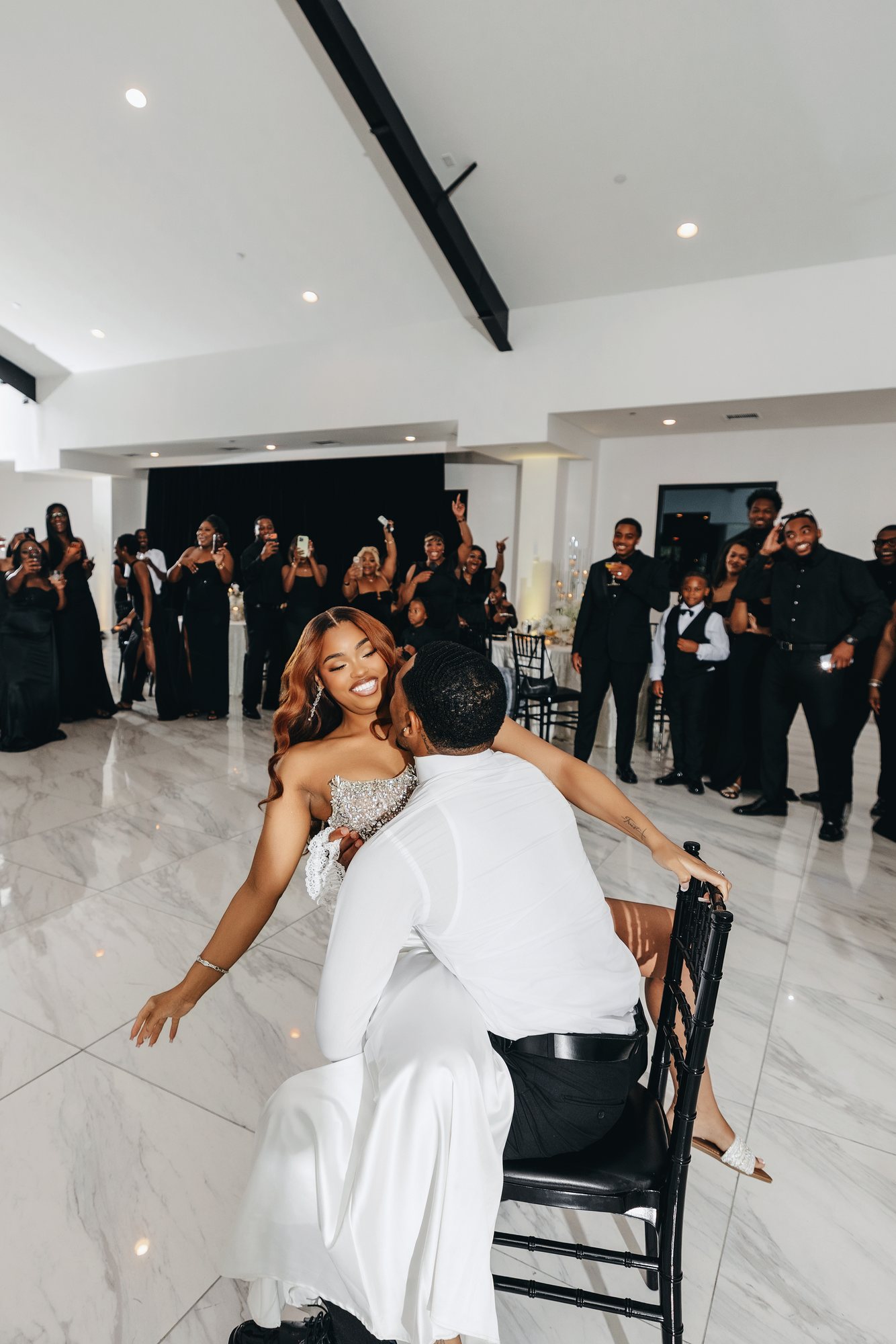 Amani + DJ Wedding photograph
