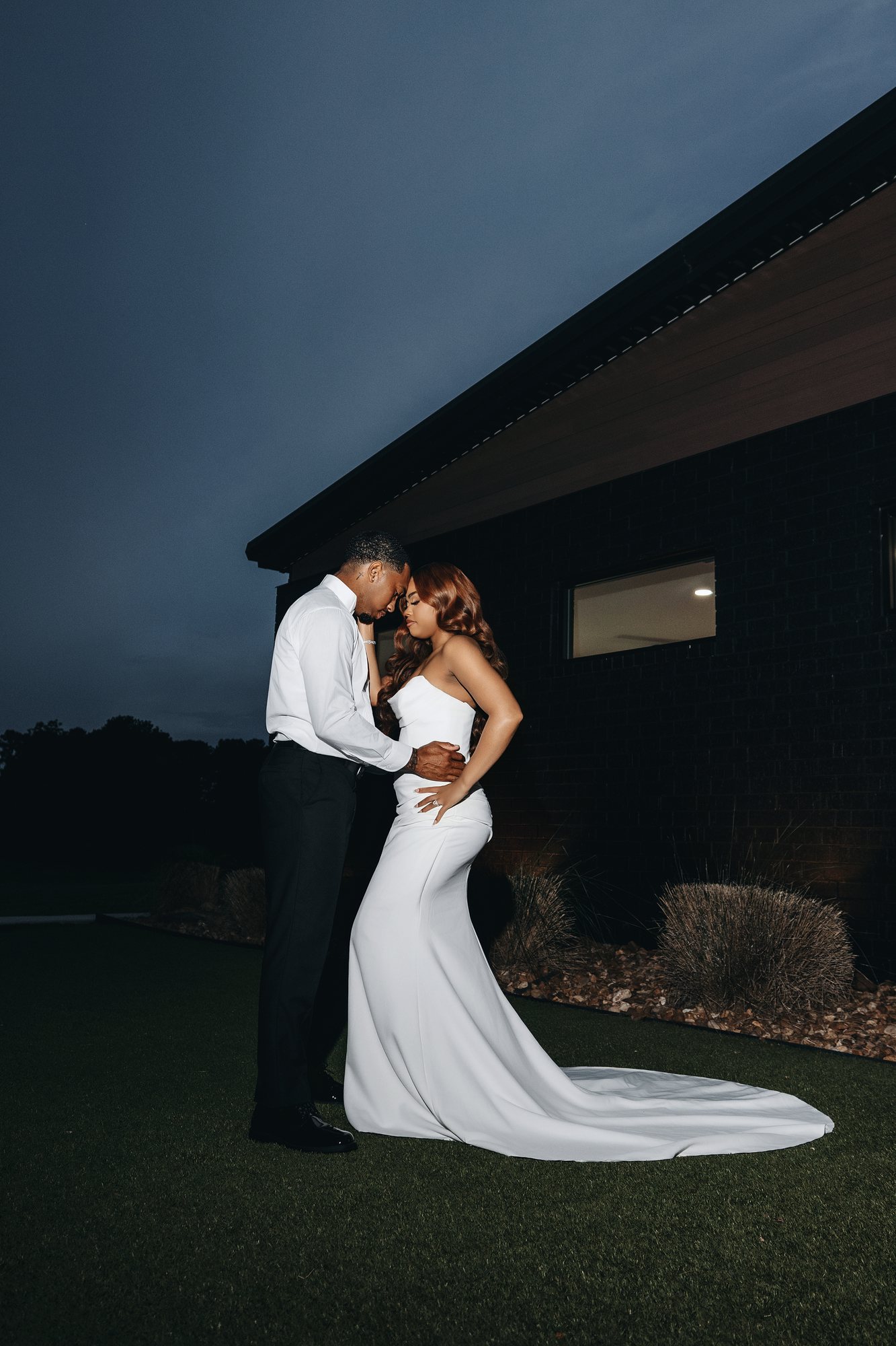 Amani + DJ Wedding photograph