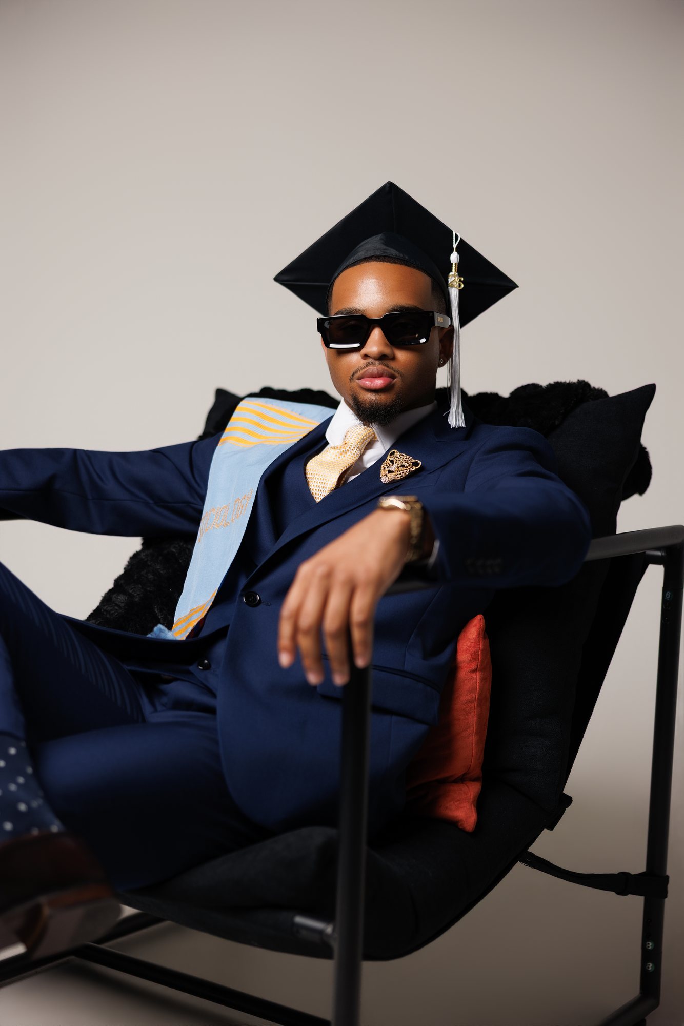 Vernell J. graduation session by Christian Paul Studios