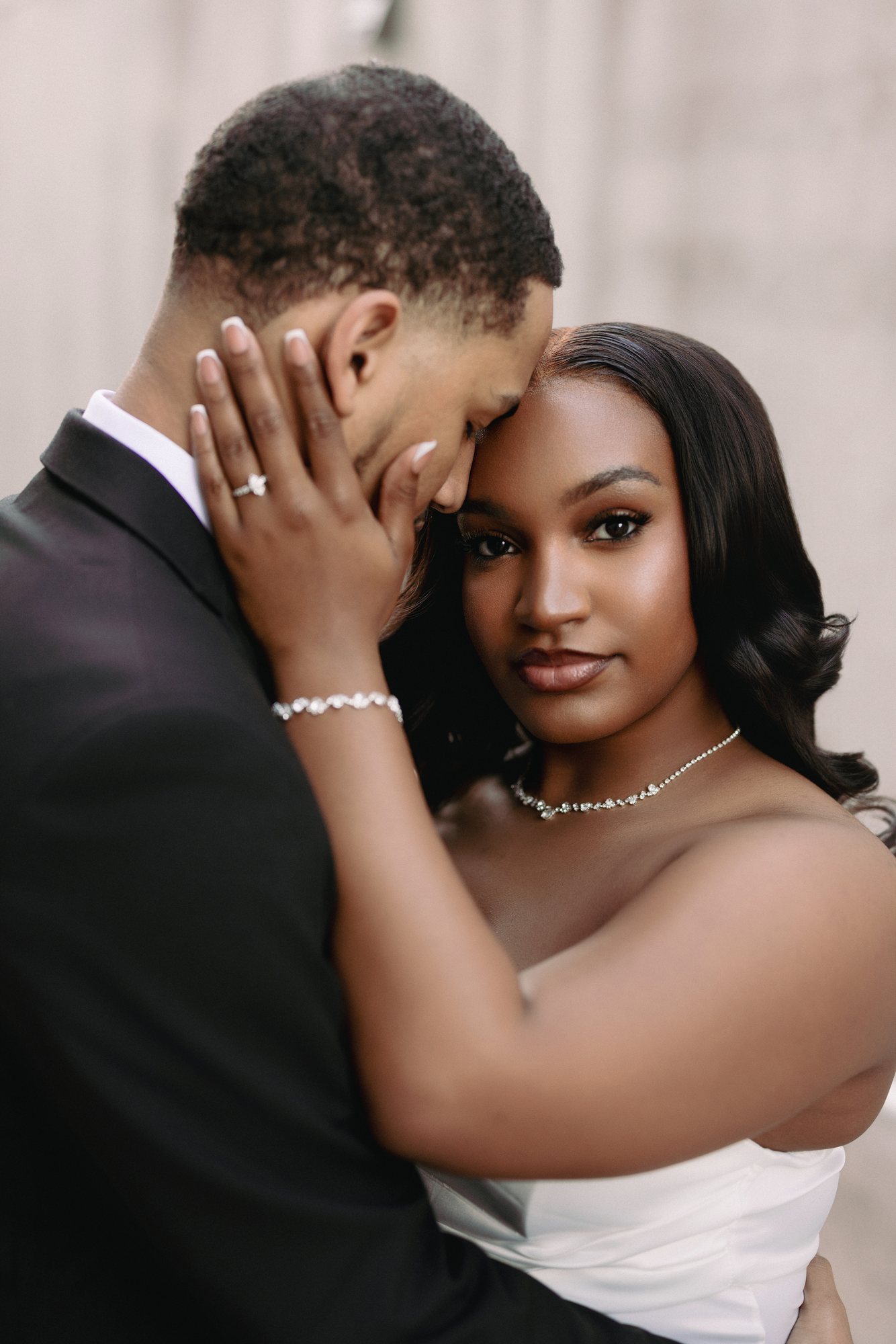Chelbie + Tremayne engagement portrait