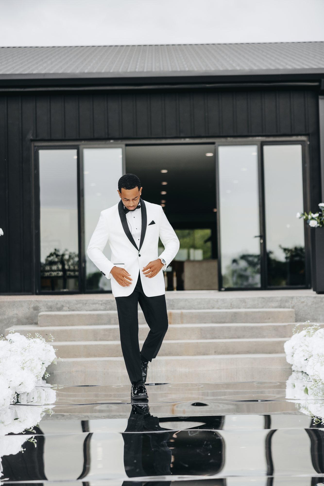 Amani + DJ Wedding photograph