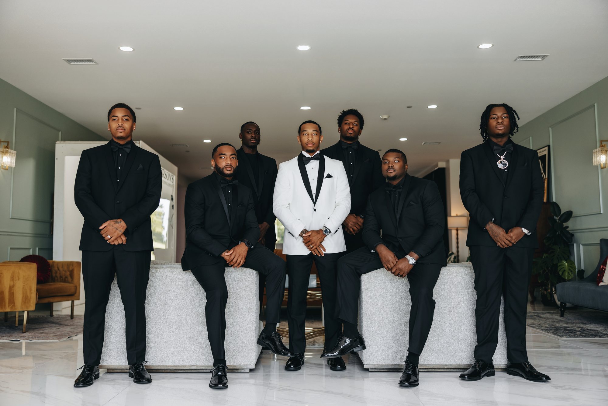 Amani + DJ Wedding photograph