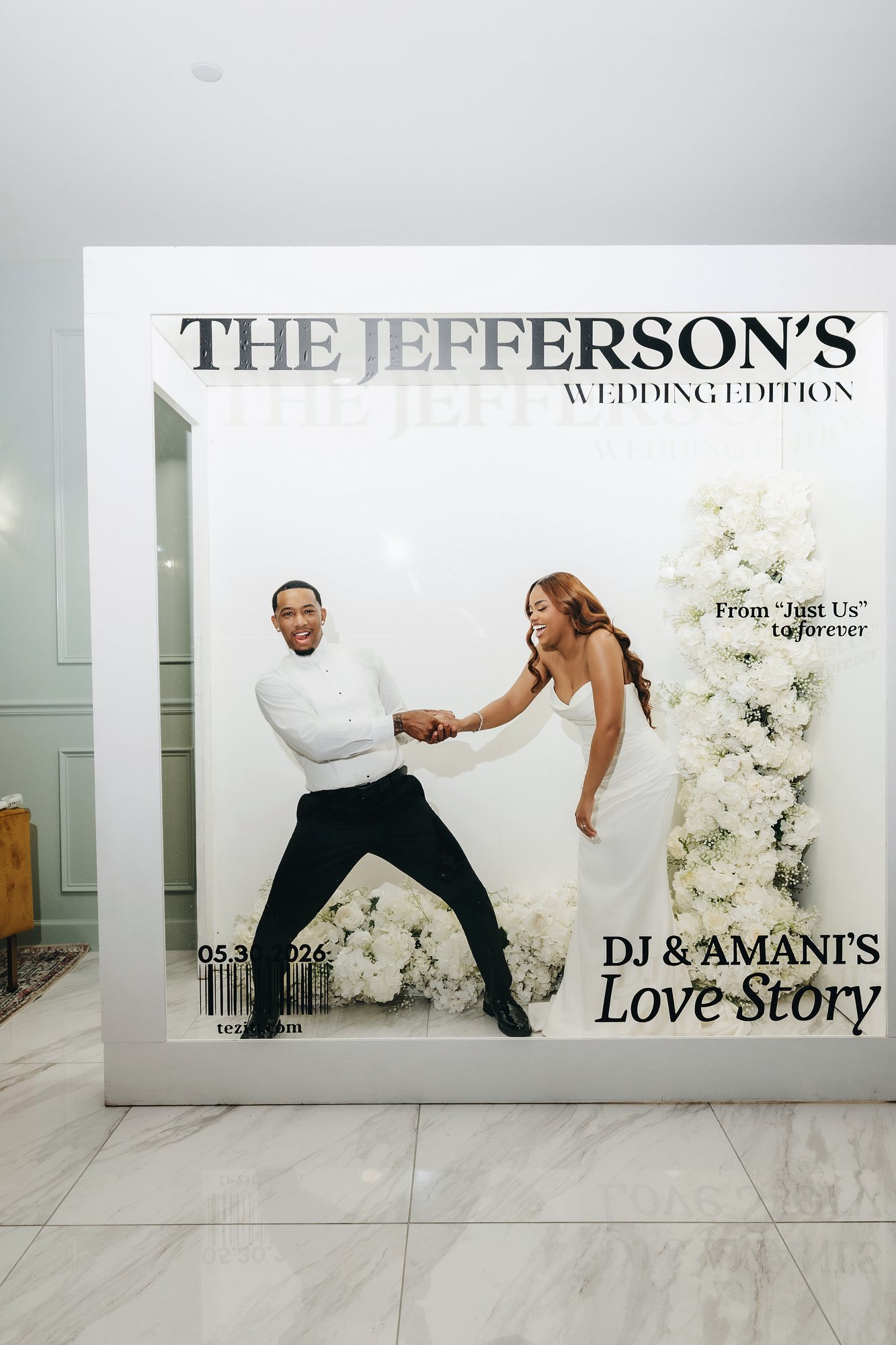 Amani + DJ Wedding photograph