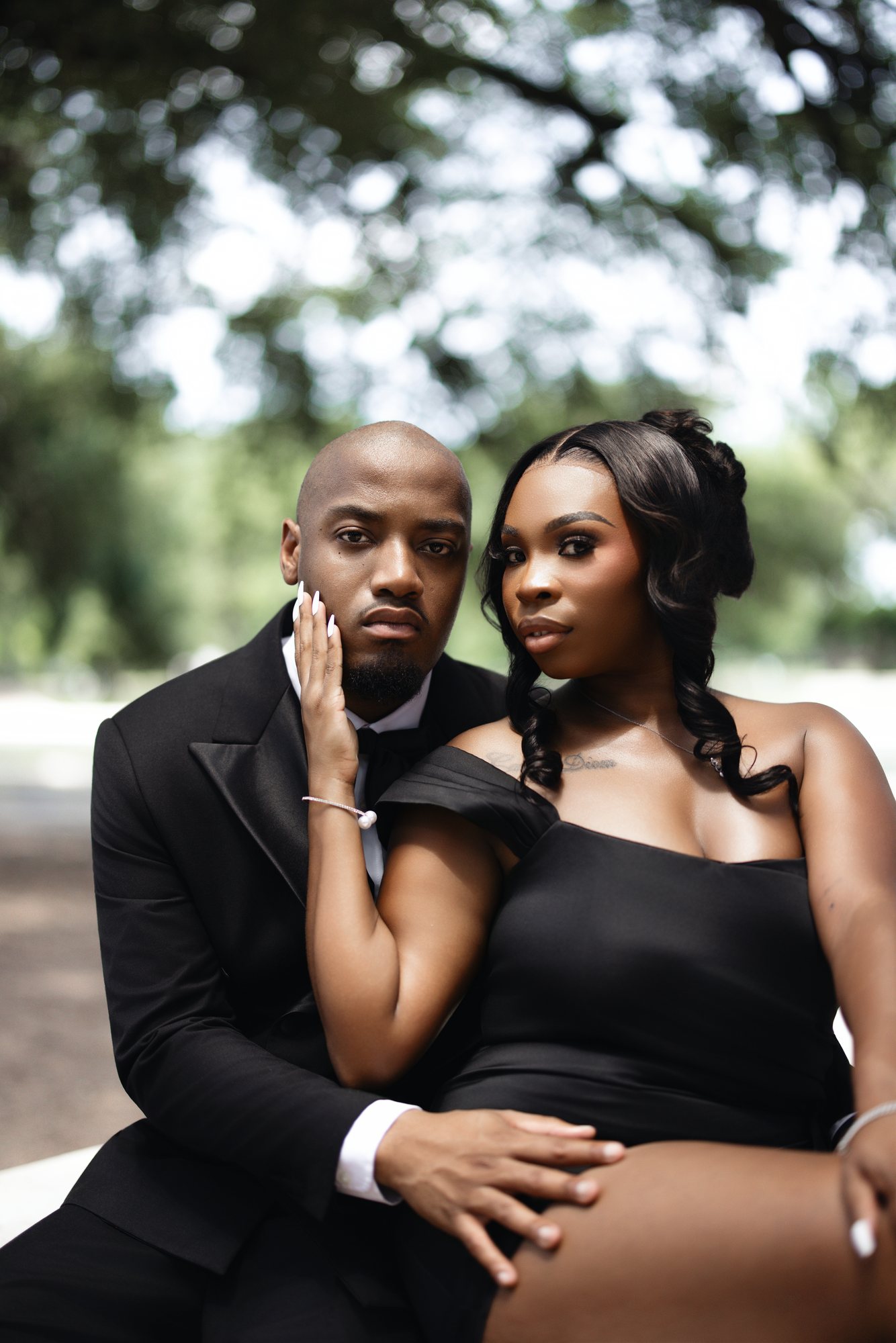Darrian + Isiah engagement photograph