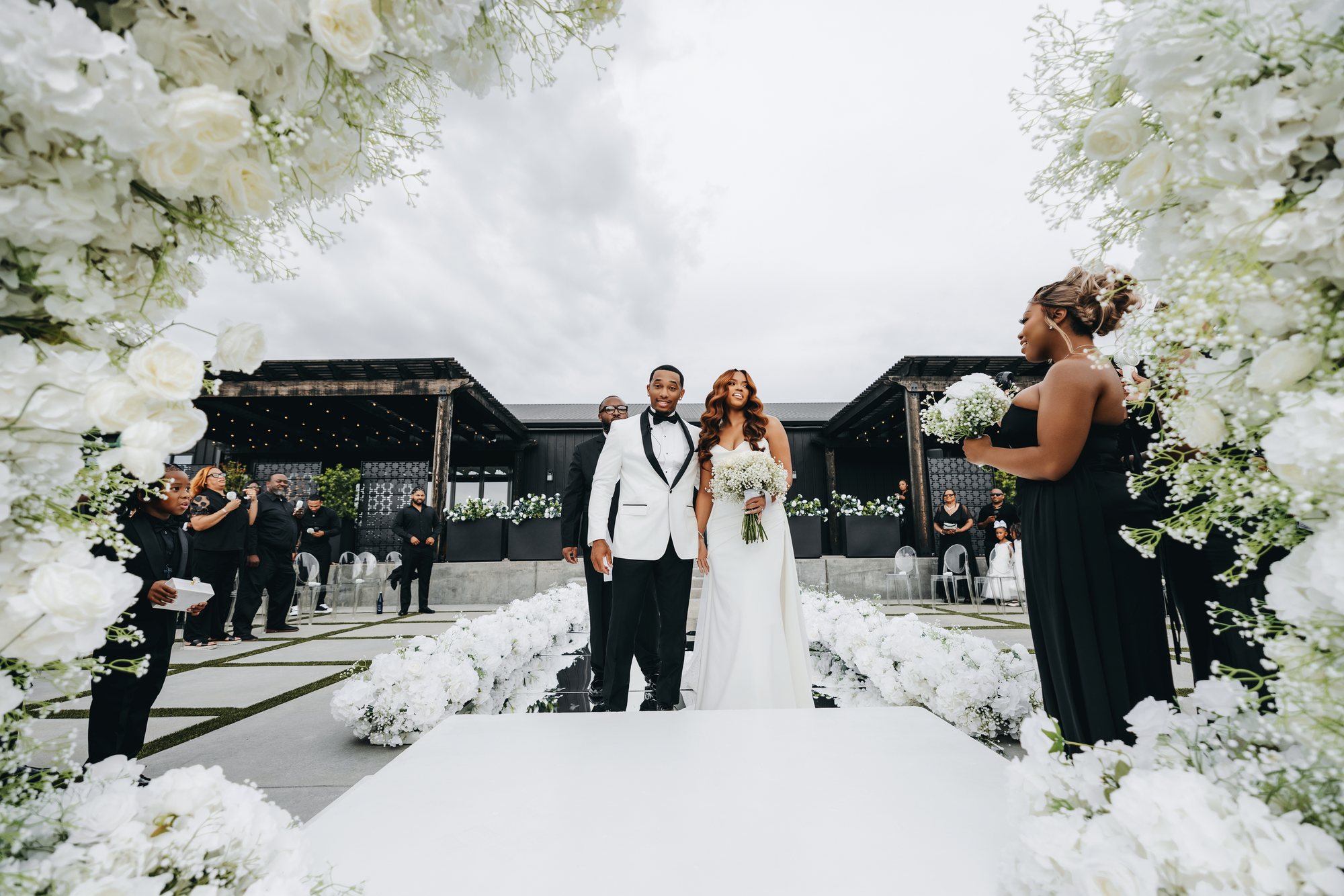 Amani + DJ Wedding photograph