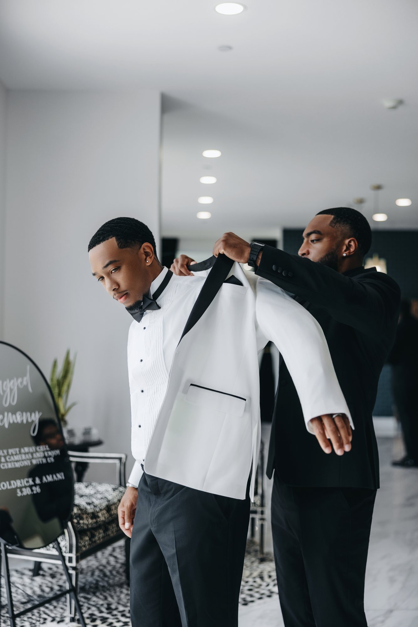 Amani + DJ Wedding photograph