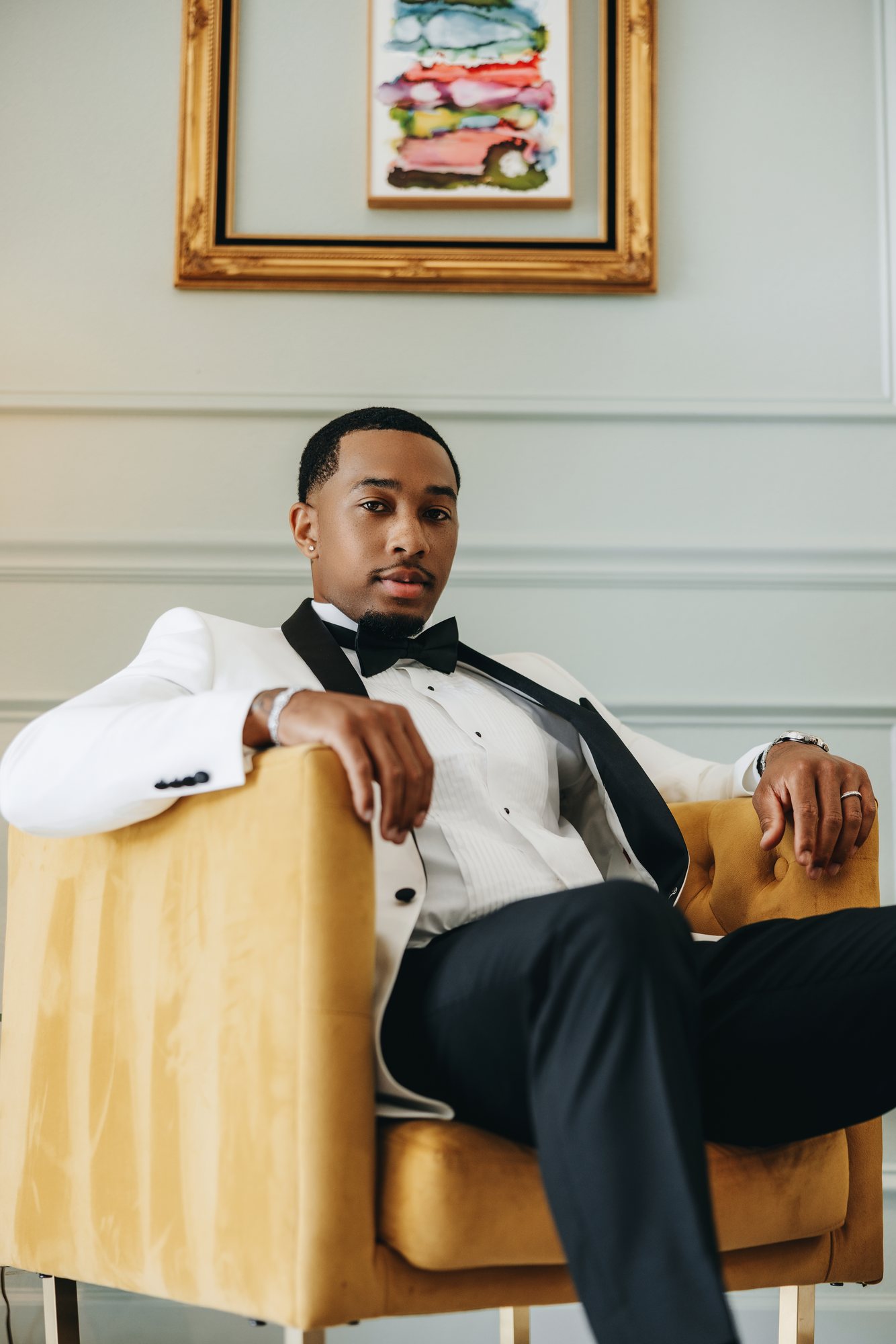Amani + DJ Wedding photograph