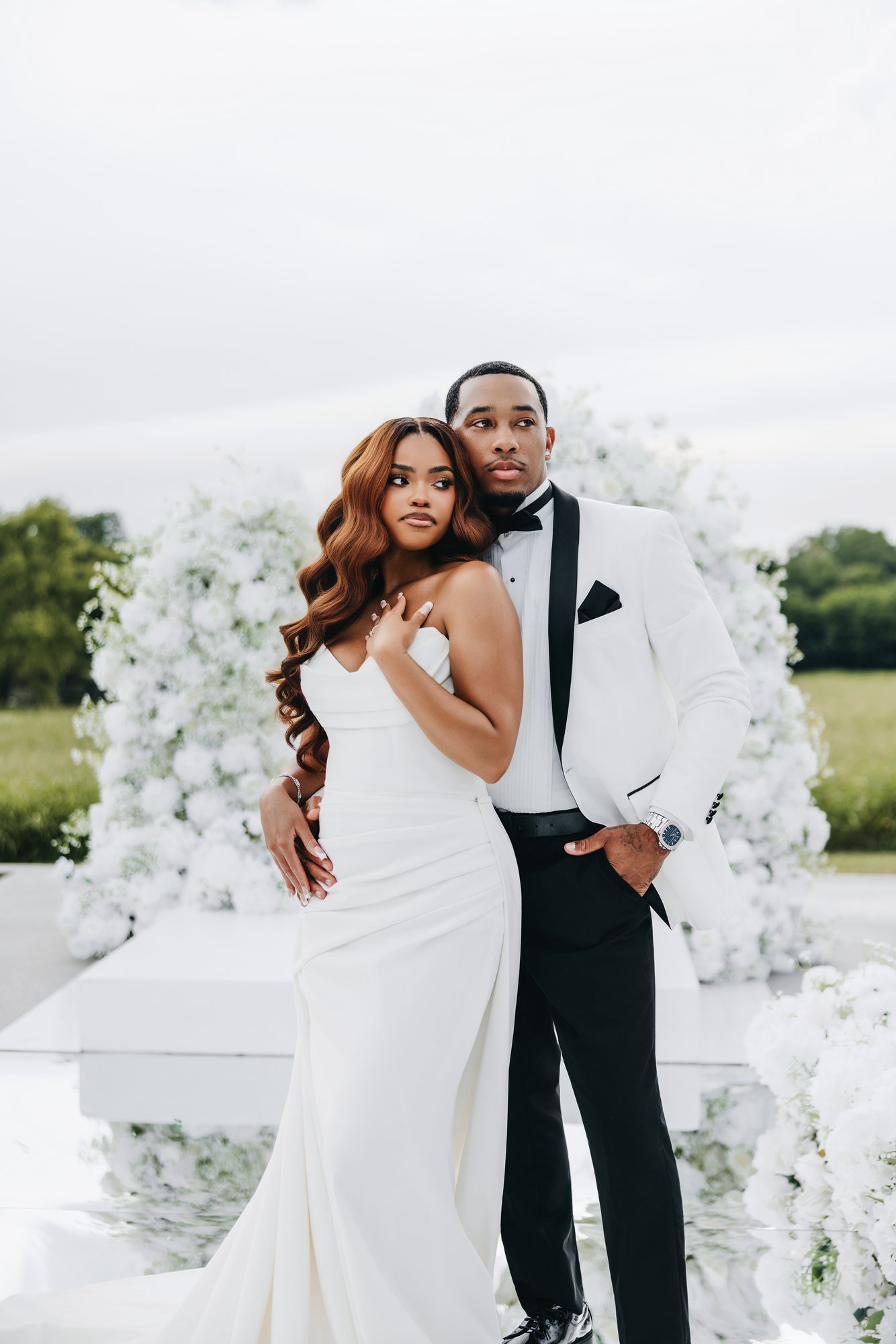 Amani + DJ Wedding photograph