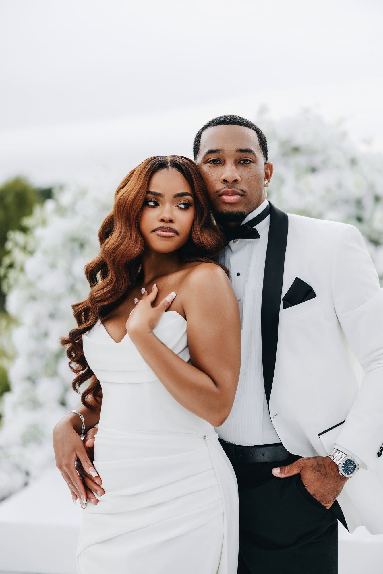 Amani + DJ Wedding photograph