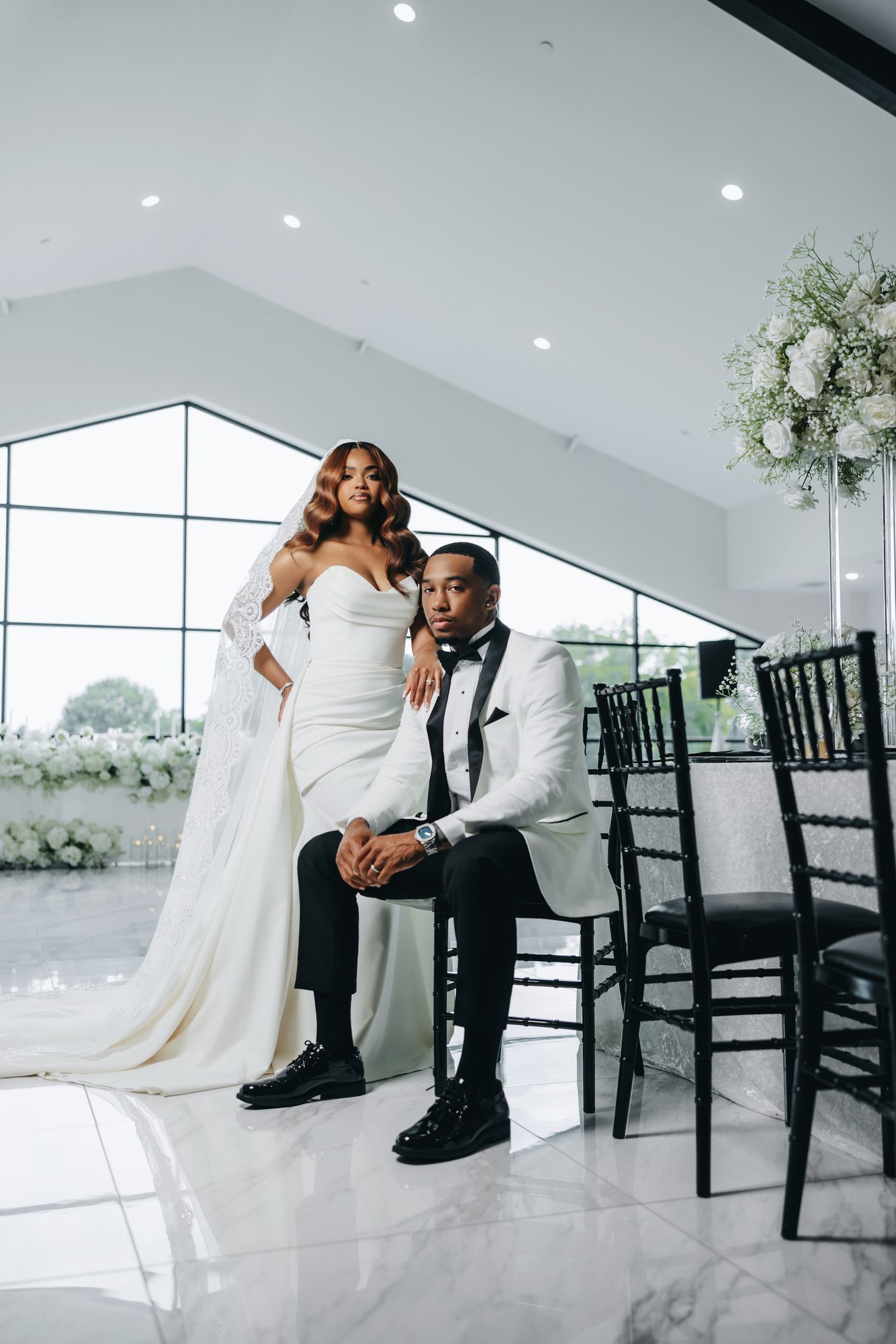 Amani + DJ Wedding photograph