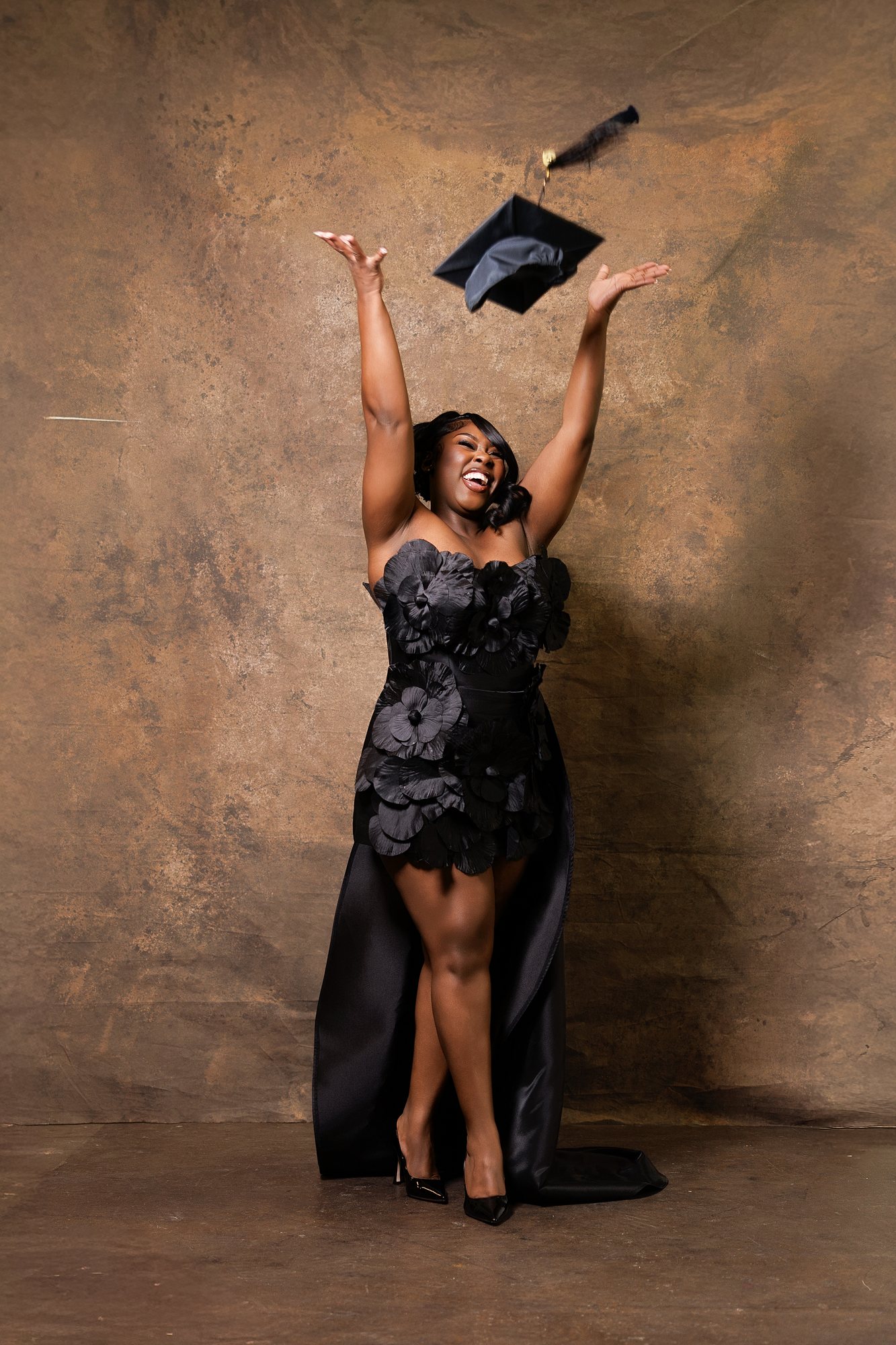 Donkeisha B. graduation portrait by Christian Paul Studios