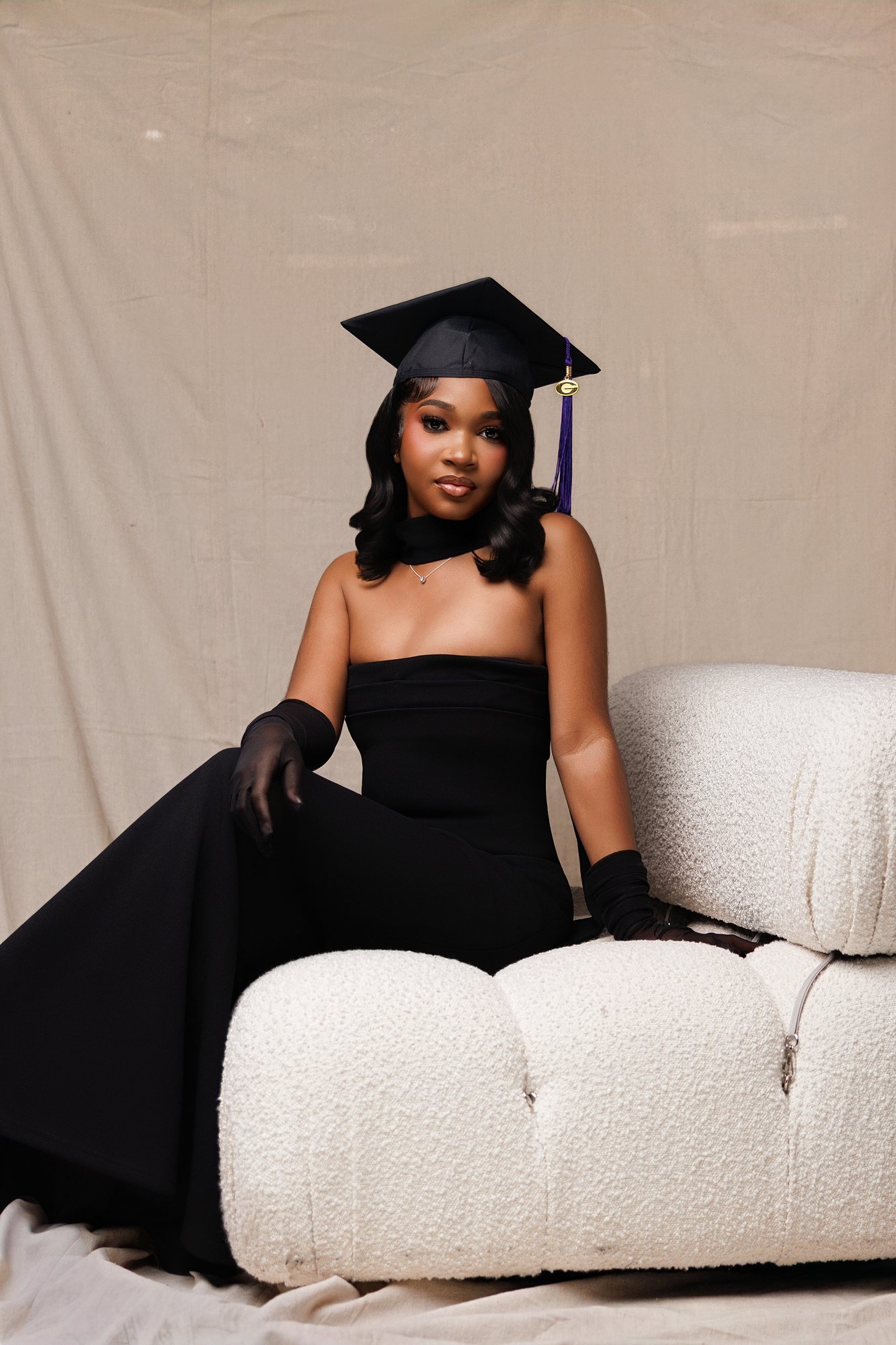 Shelby C. graduation portrait by Christian Paul Studios