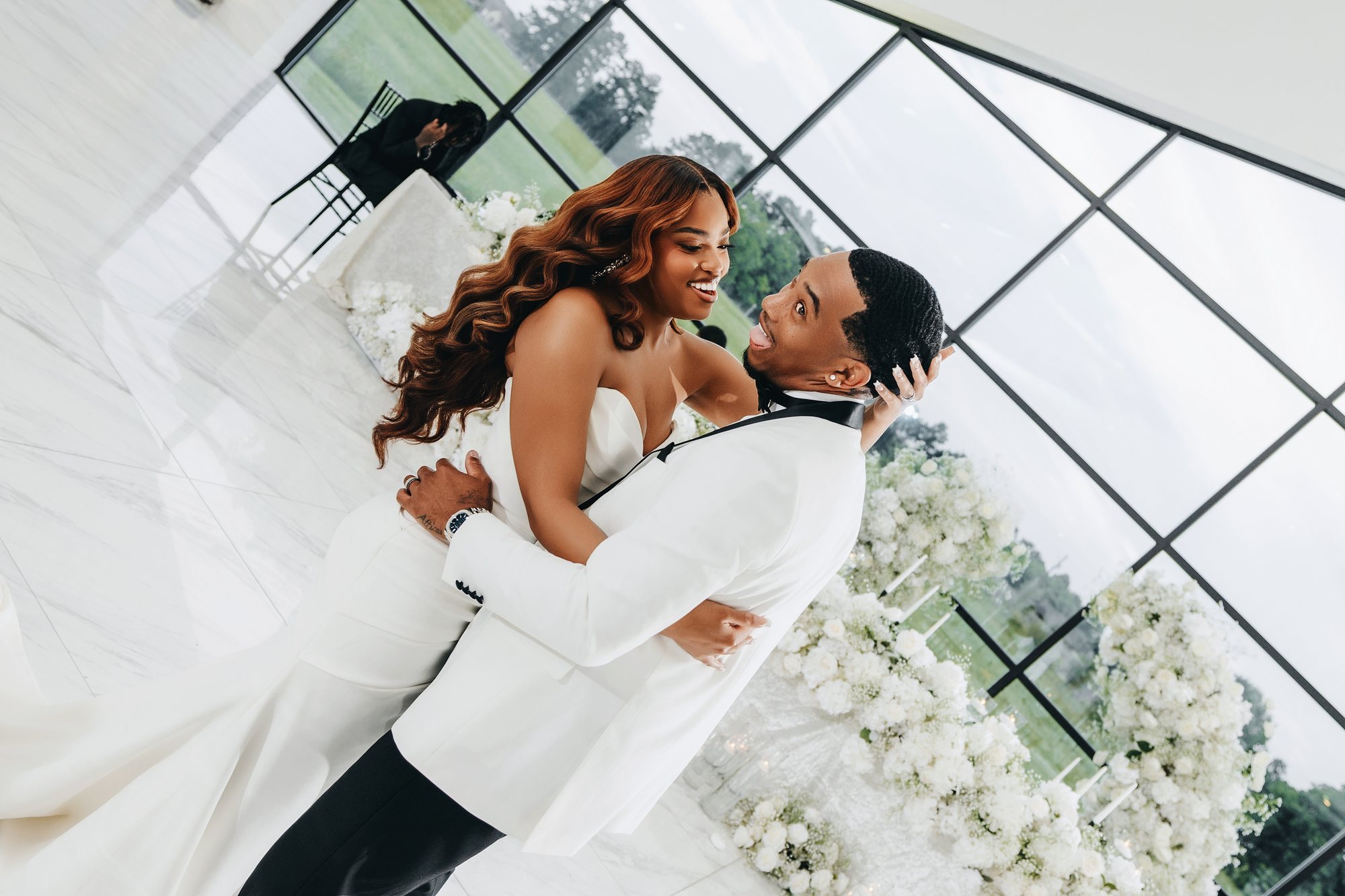 Amani + DJ Wedding photograph