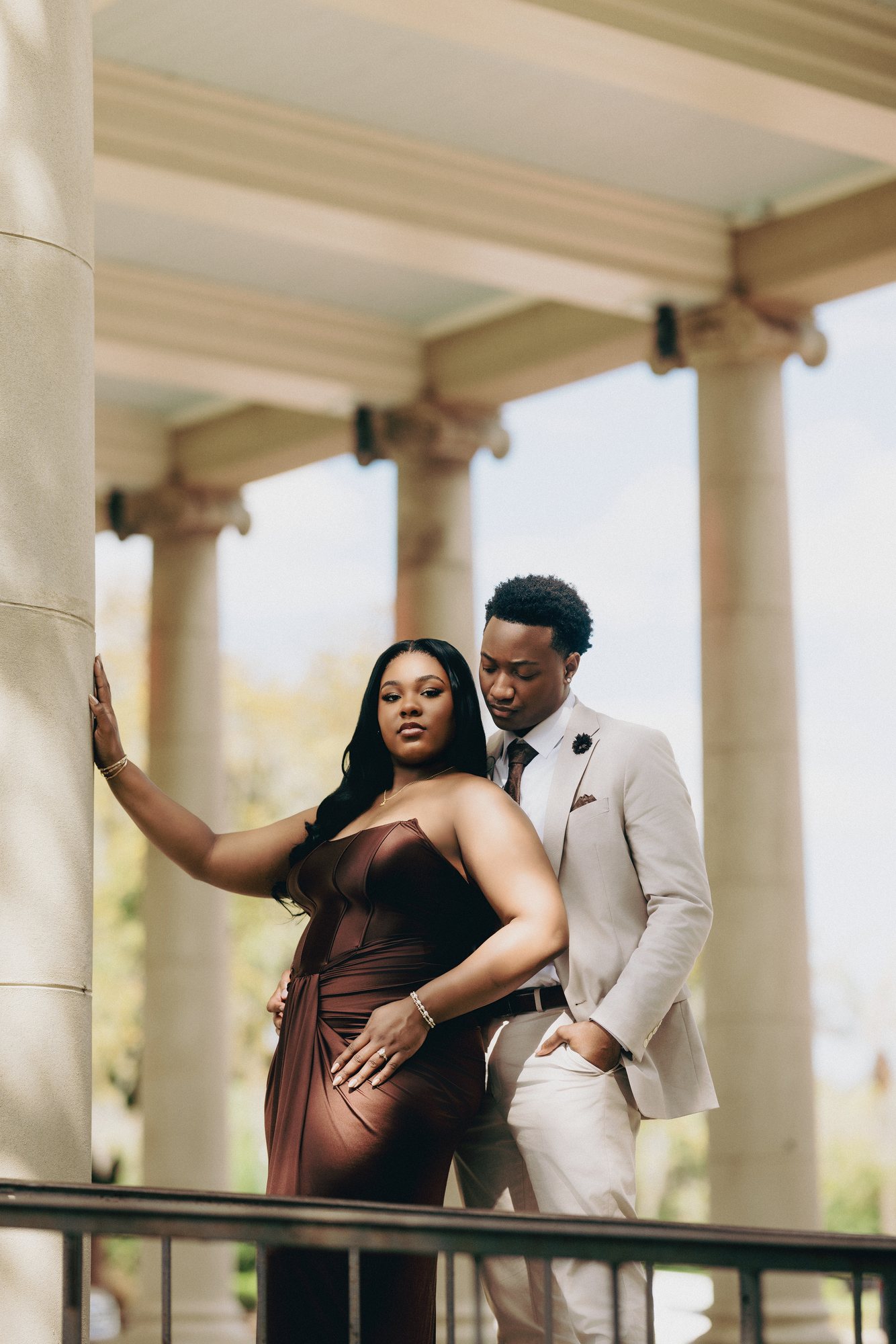 Kaleya + Justin engagement photograph