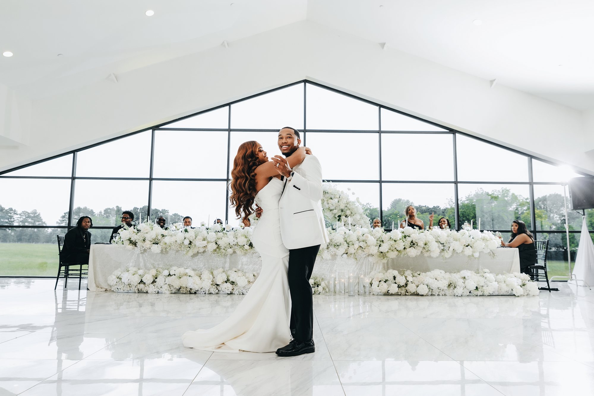Amani + DJ Wedding photograph