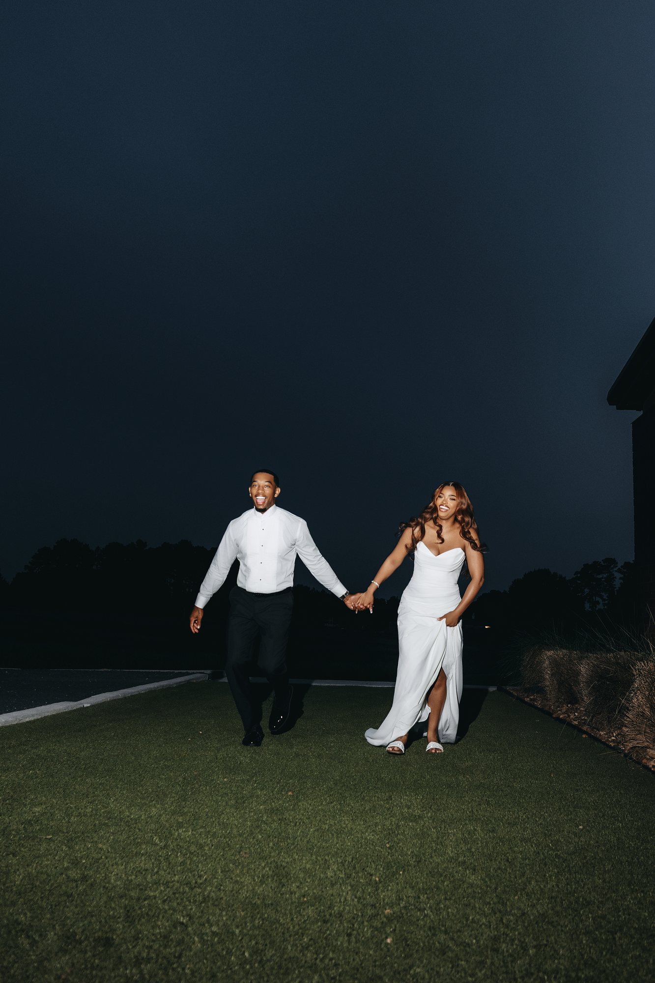 Amani + DJ Wedding photograph