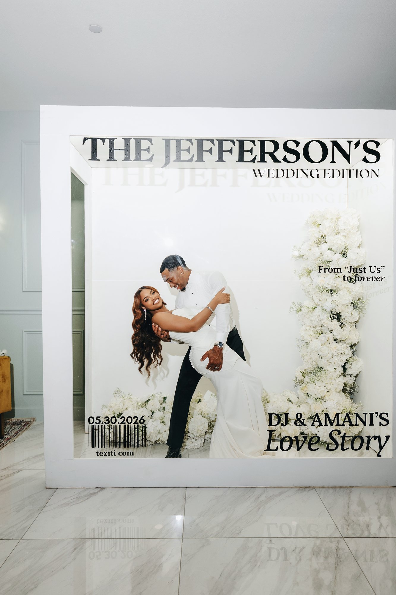 Amani + DJ Wedding photograph