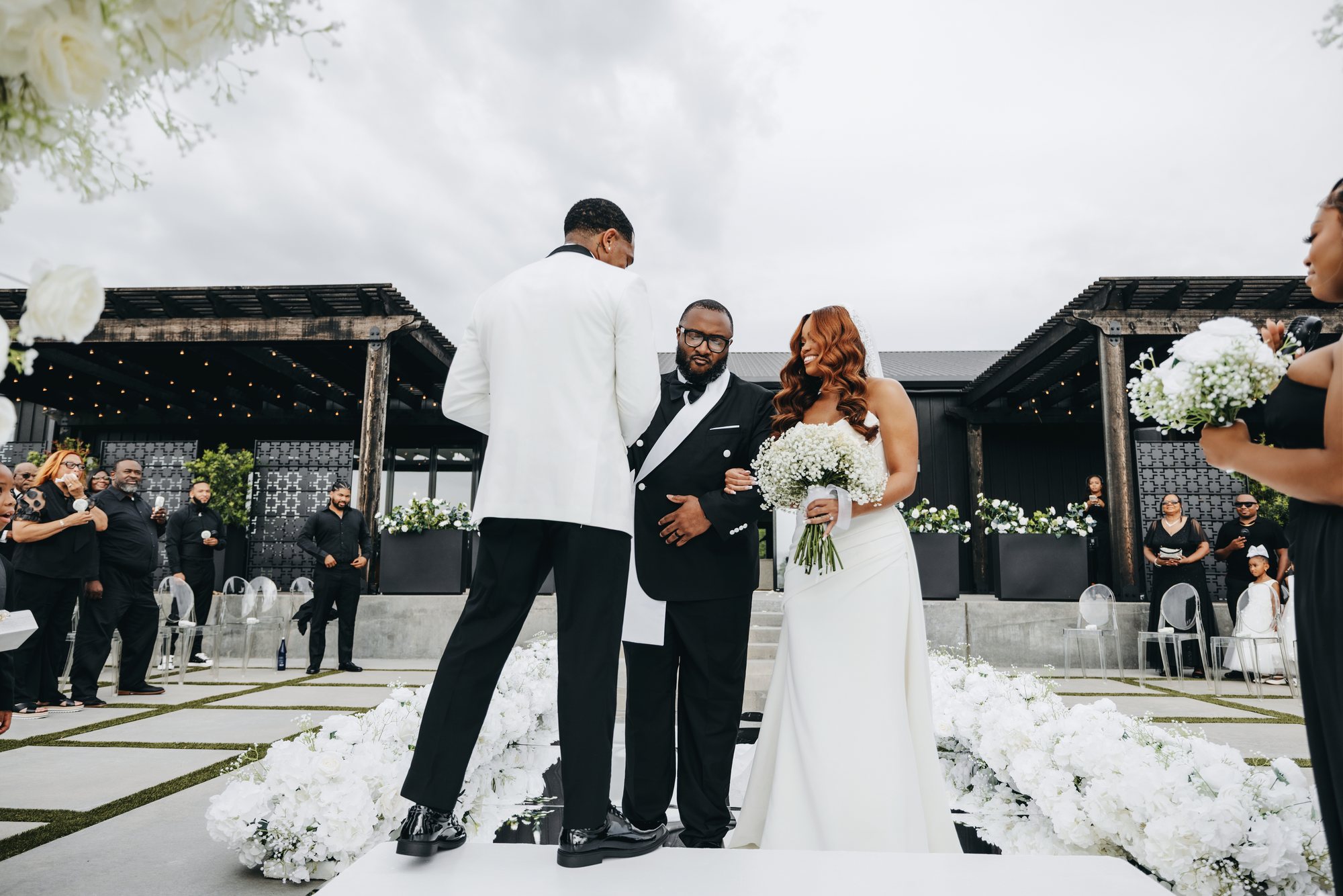 Amani + DJ Wedding photograph