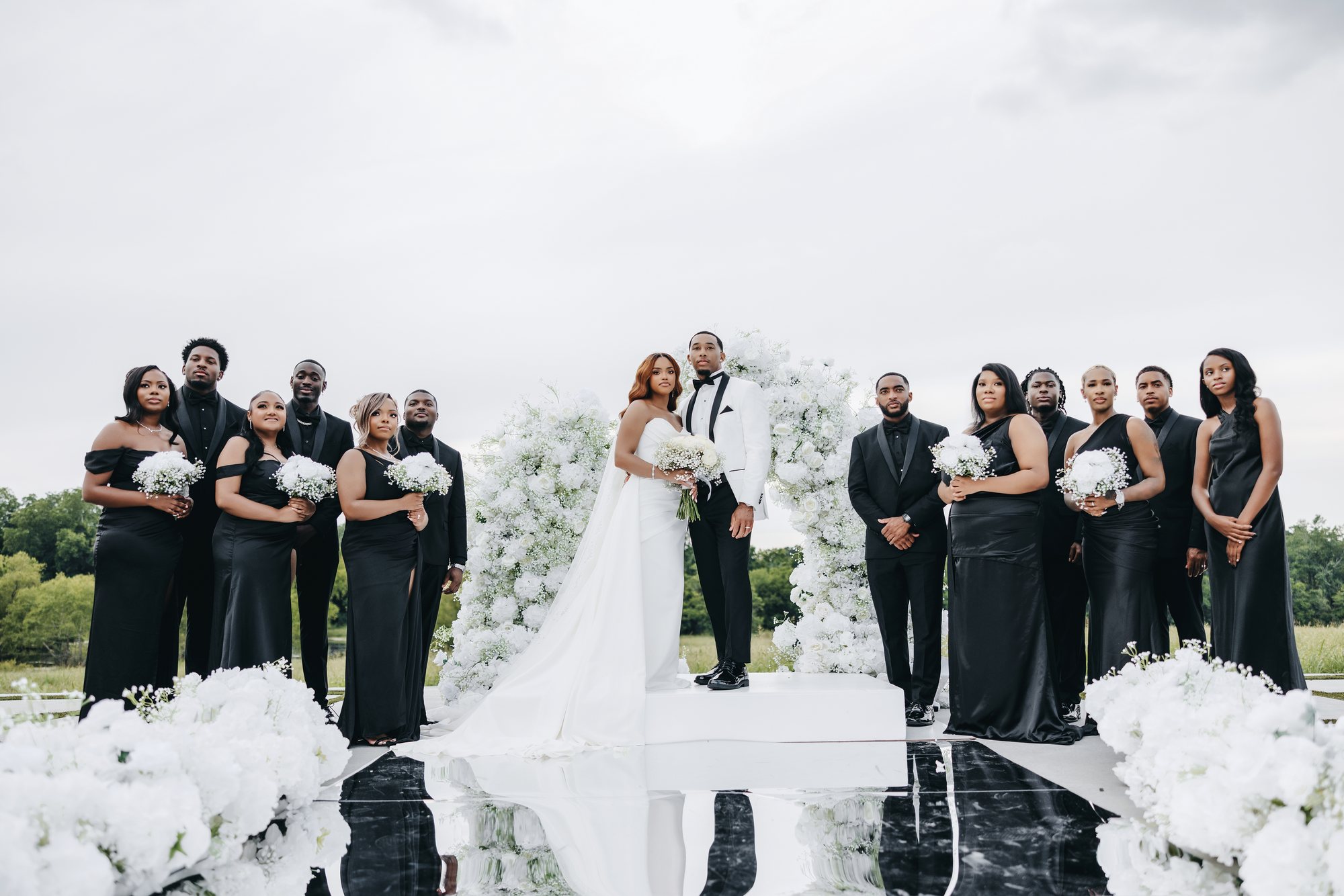Amani + DJ Wedding photograph