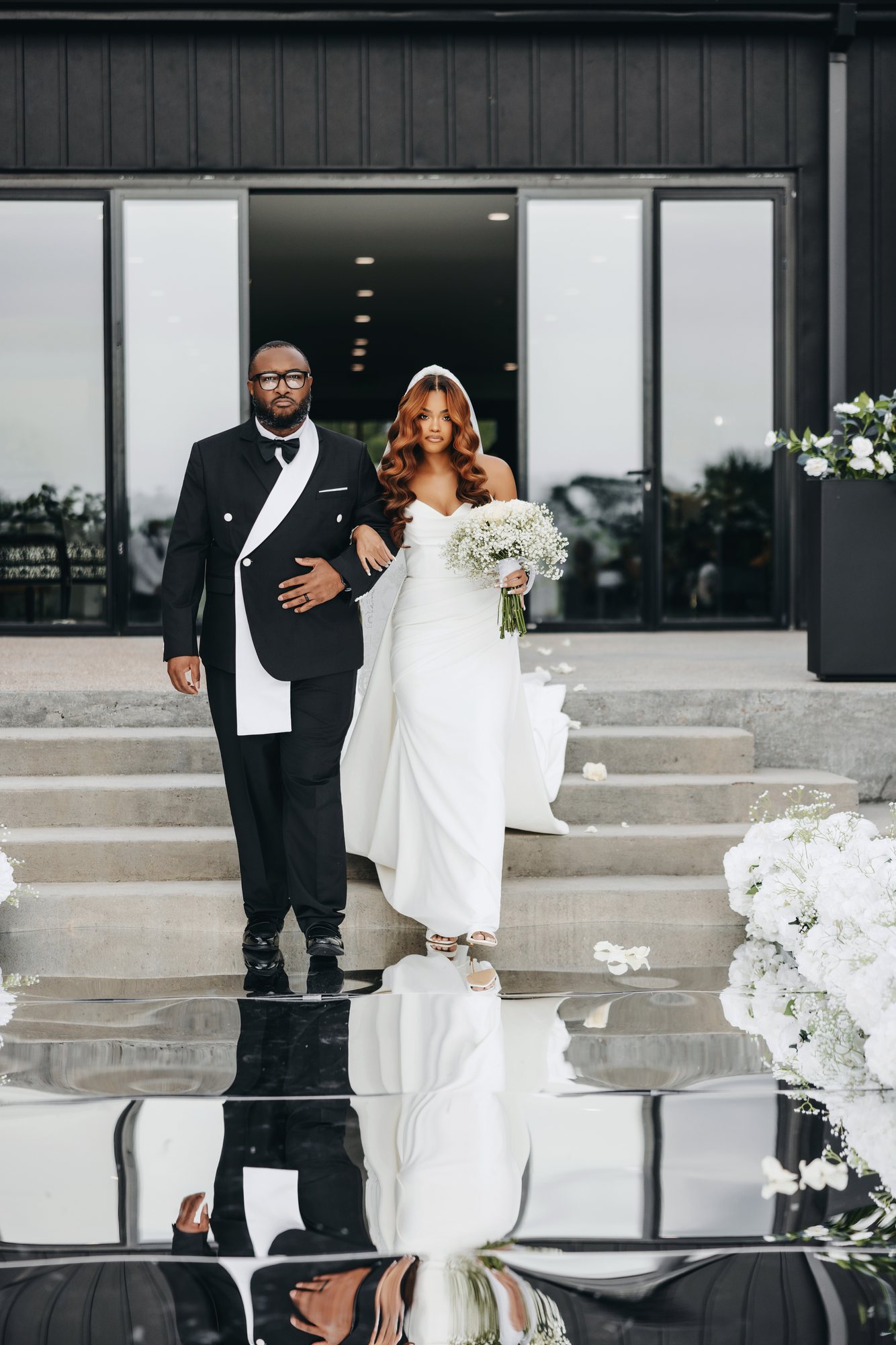 Amani + DJ Wedding photograph