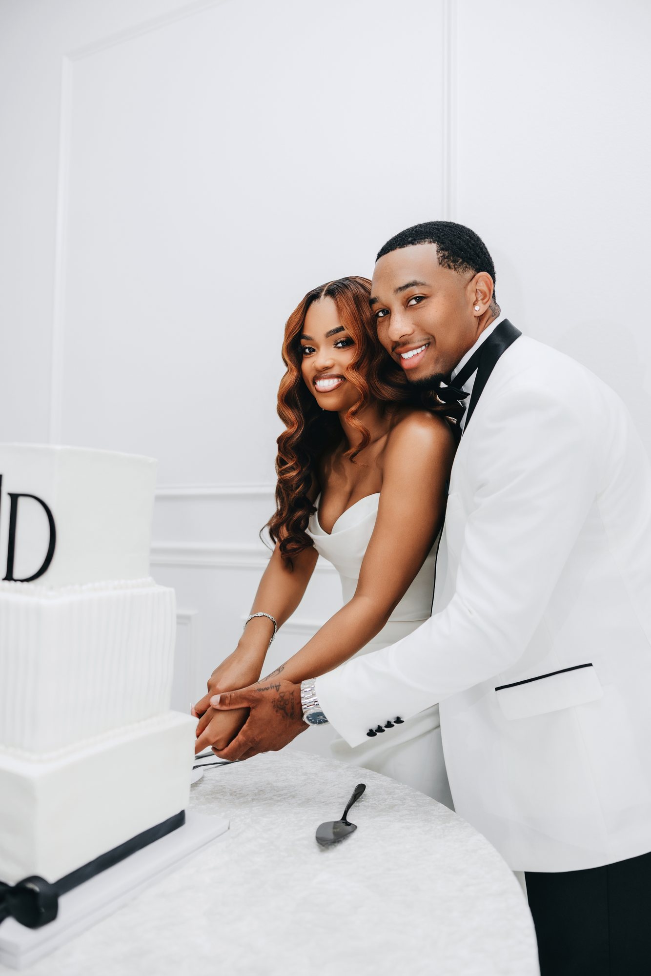 Amani + DJ Wedding photograph