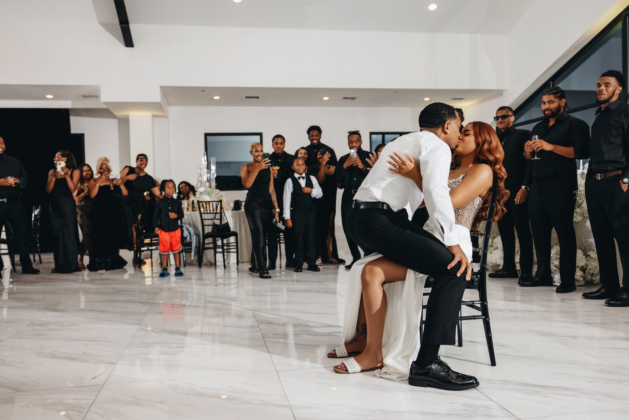 Amani + DJ Wedding photograph