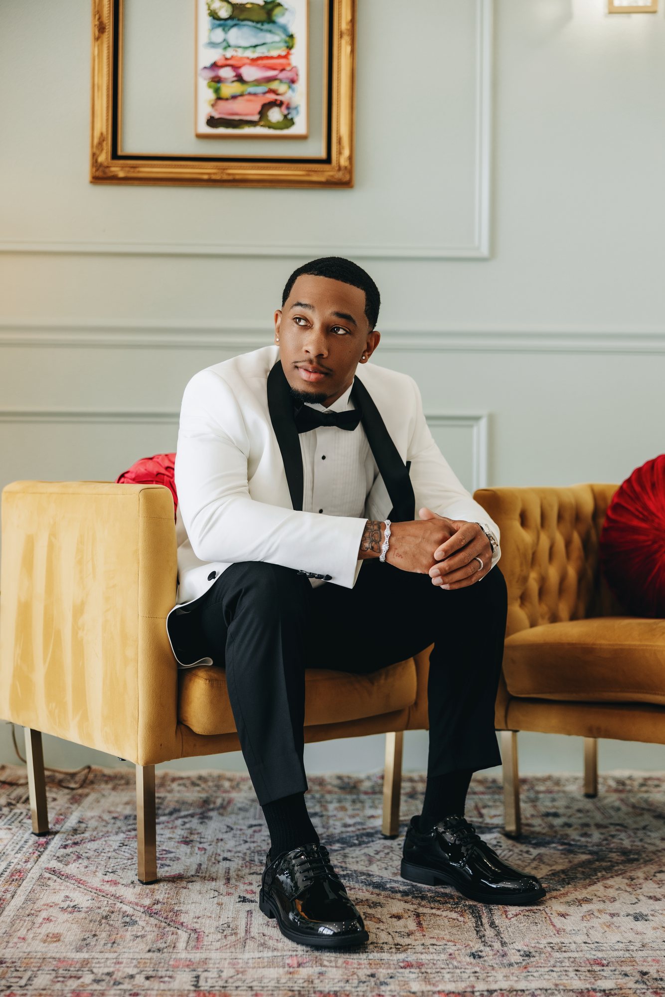 Amani + DJ Wedding photograph