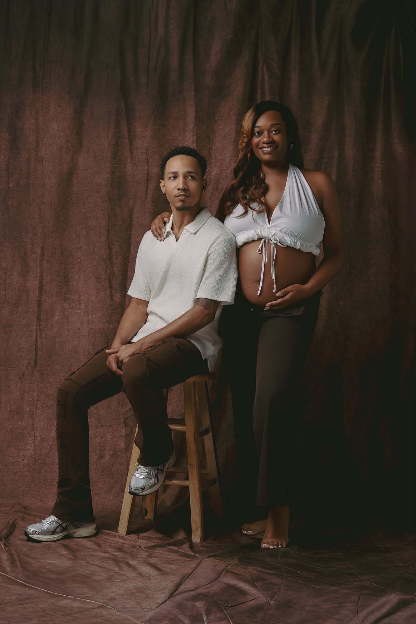 Deante + Carlos maternity session by Christian Paul Studios