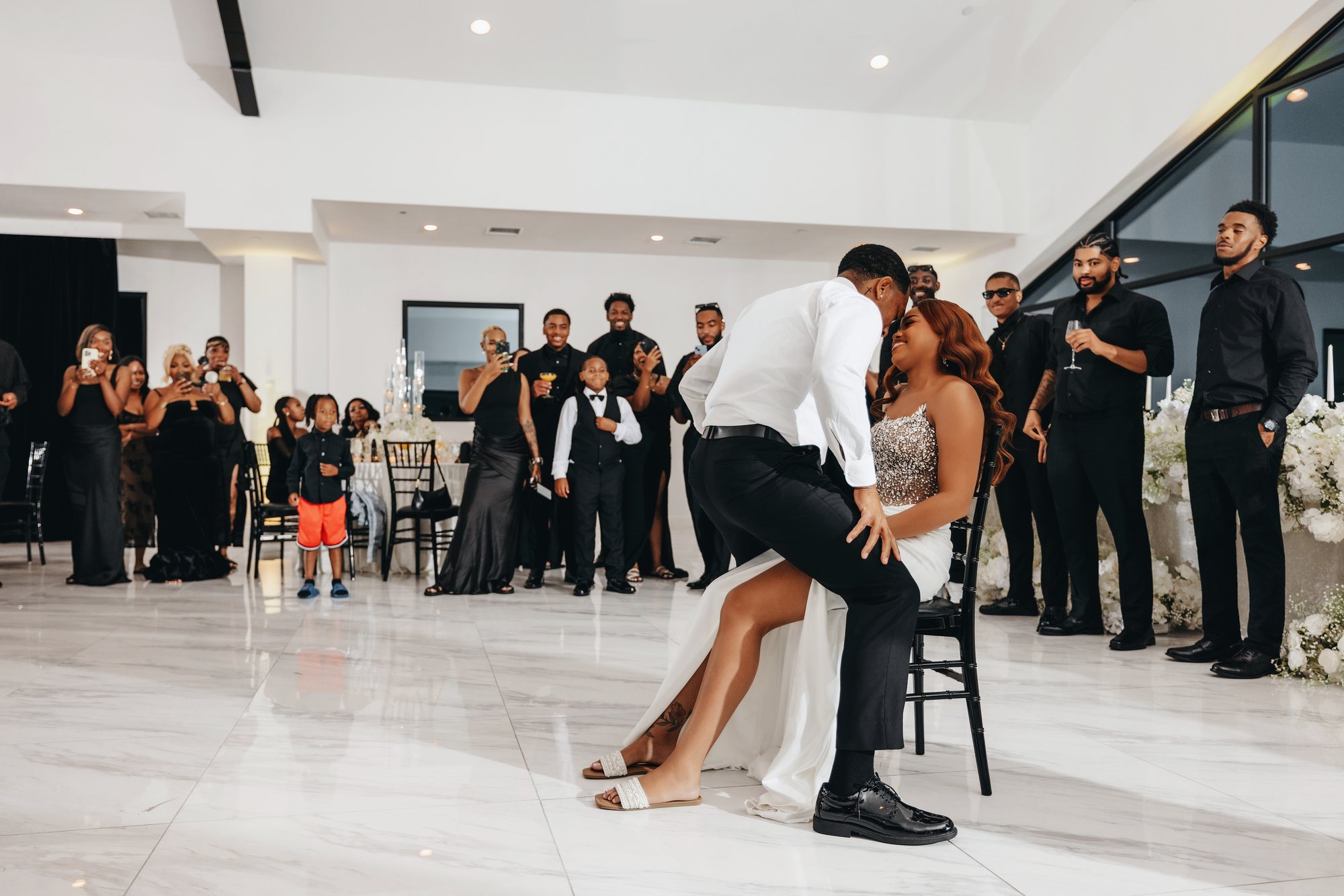 Amani + DJ Wedding photograph