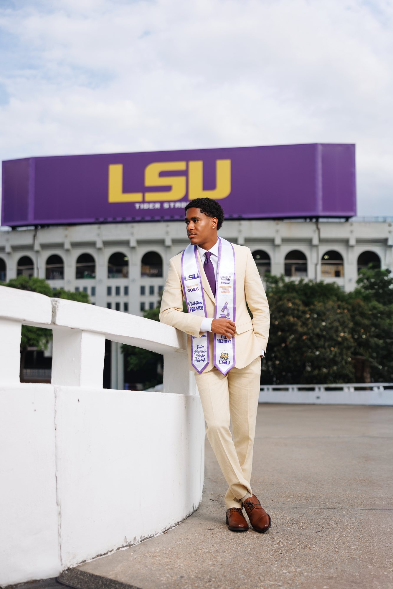 Mark B. graduation portrait by Christian Paul Studios