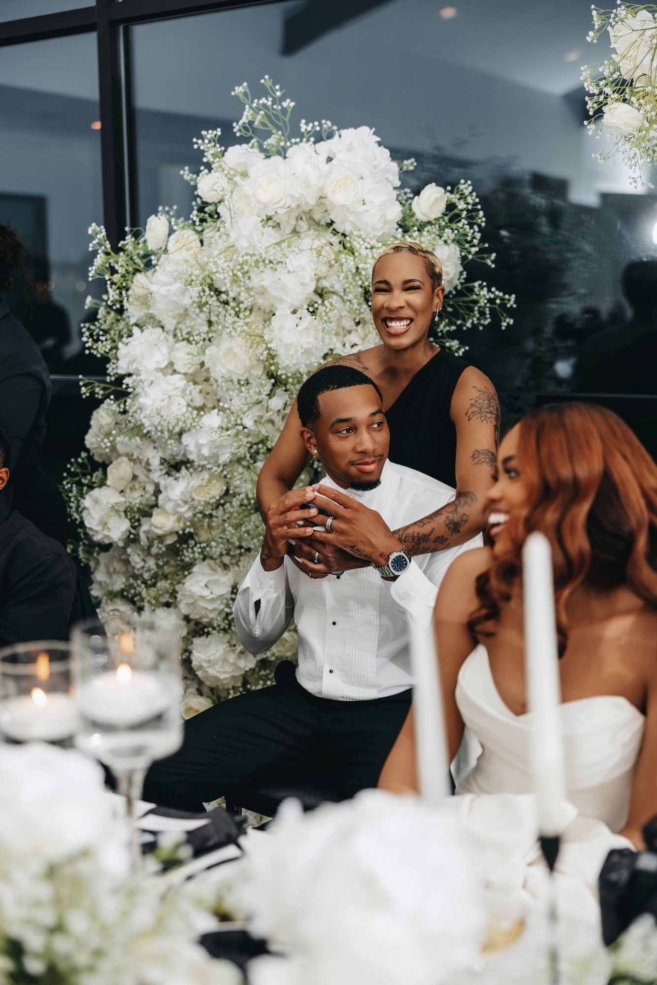 Amani + DJ Wedding photograph
