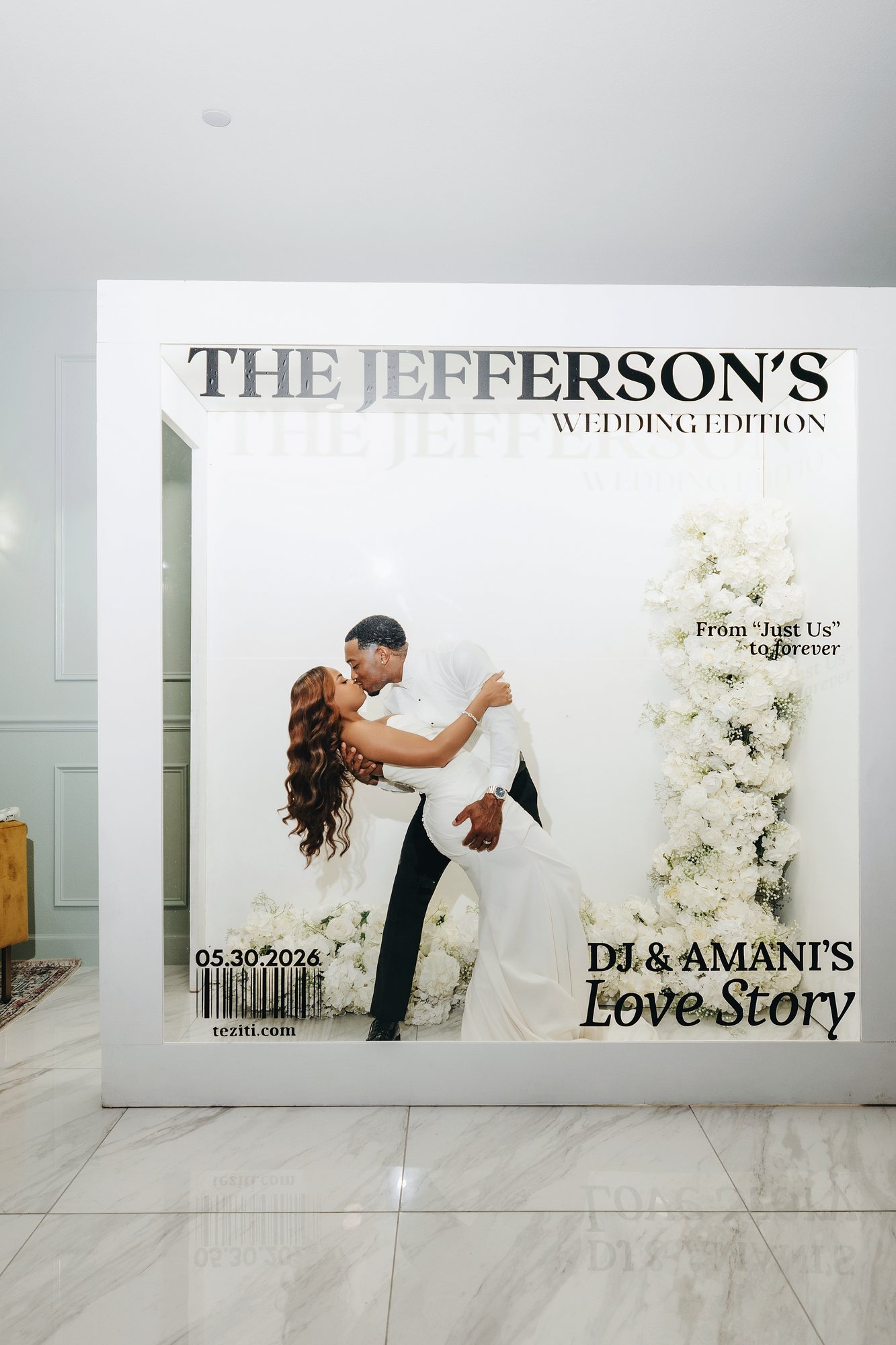 Amani + DJ Wedding photograph