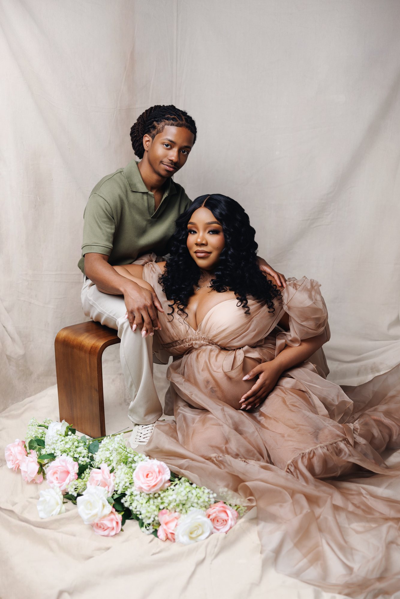 Channing + Gerald maternity portrait by Christian Paul Studios