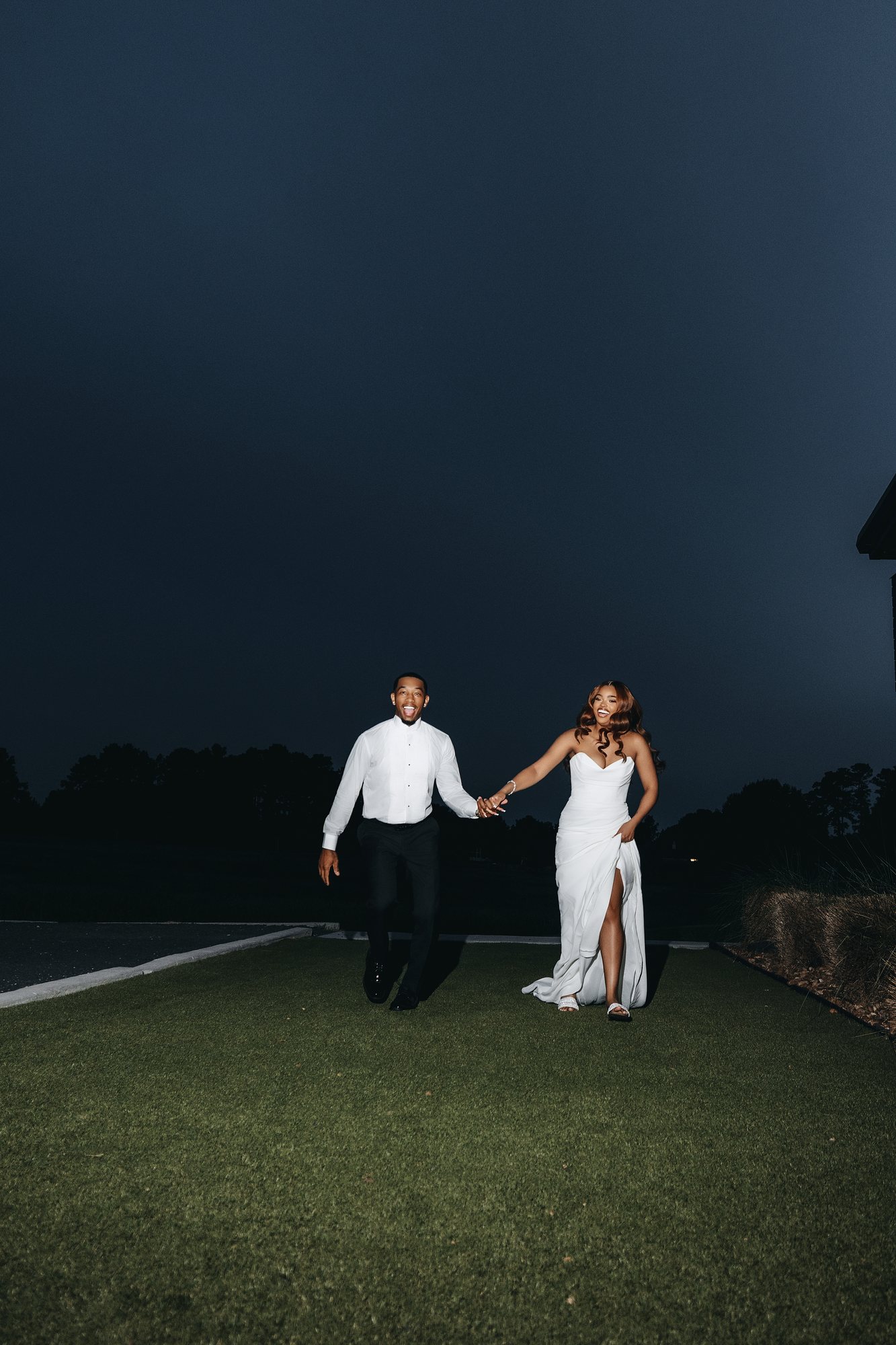 Amani + DJ Wedding photograph