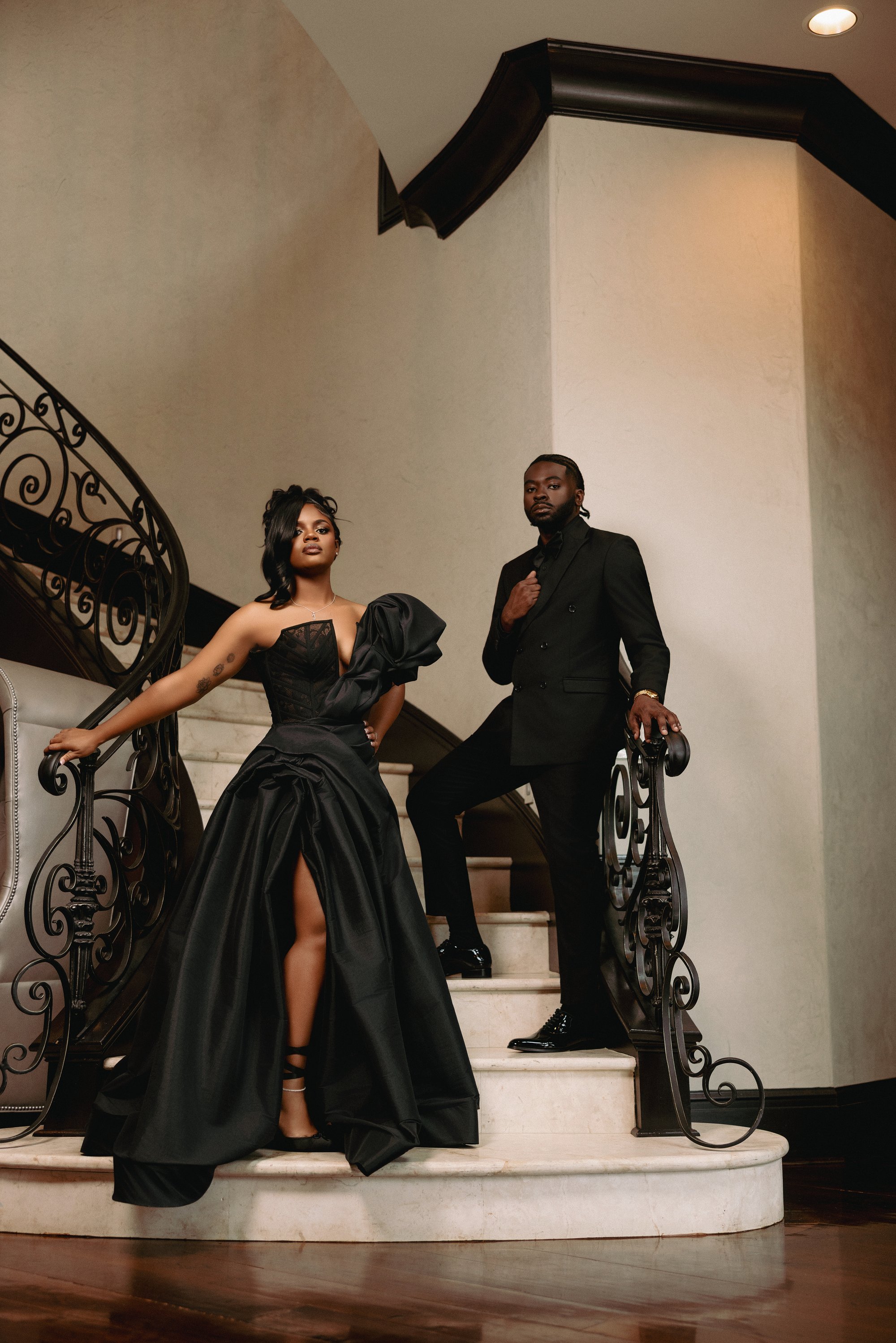 Tristyn and Jaylen engagement portrait