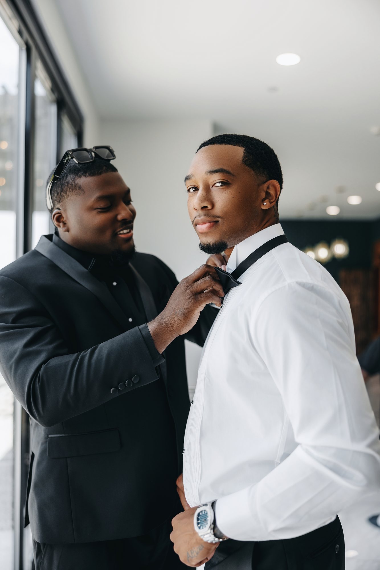 Amani + DJ Wedding photograph