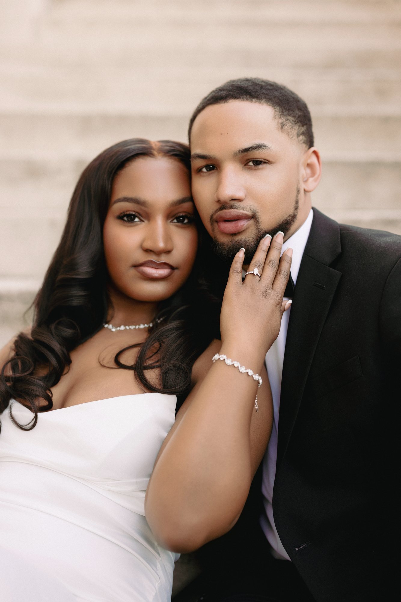 Chelbie + Tremayne engagement photograph